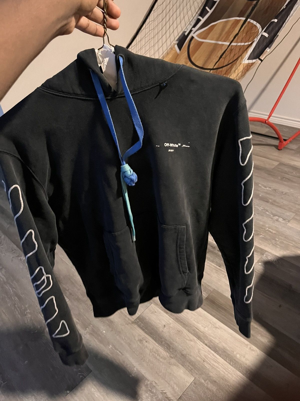 image of Off White 2020 Hoodie in Black, Men's (Size Medium)