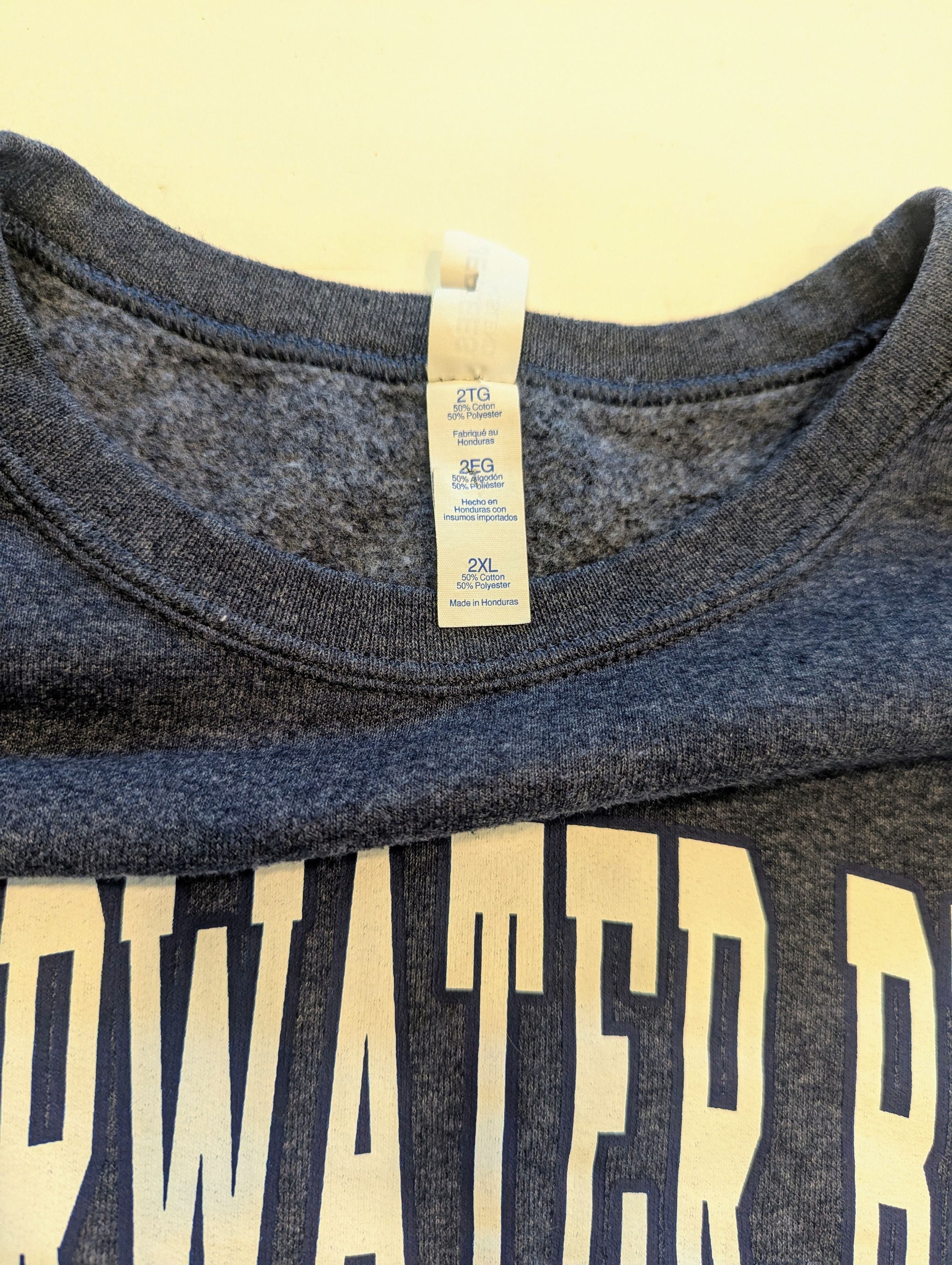 Jerzees Vintage 2001 Clearwater Beach Navy Crewneck Sweatshirt 2XL Size US XXL / EU 58 / 5 - 5 Thumbnail