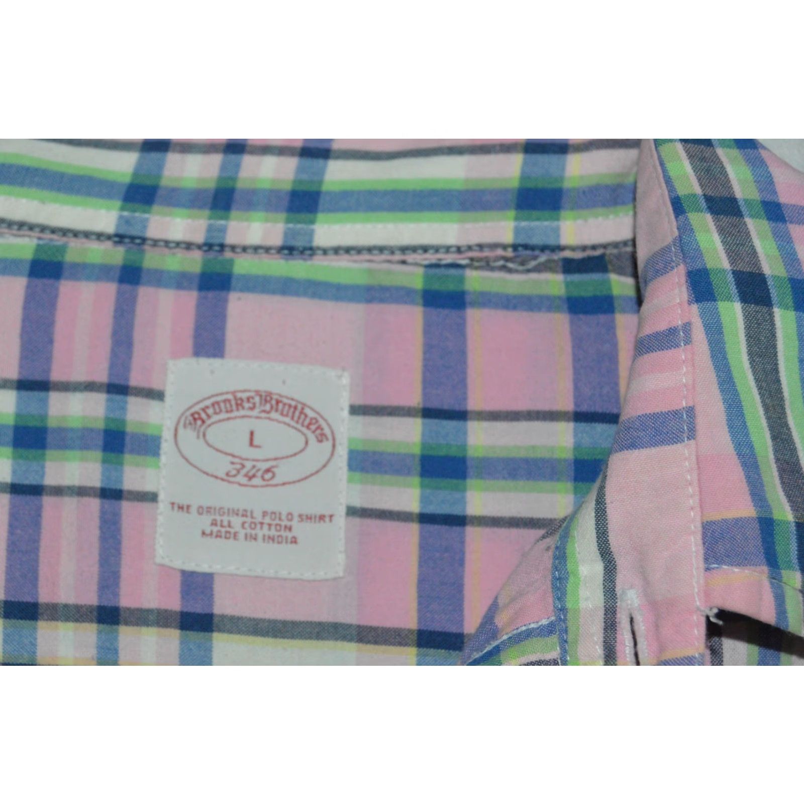 Brooks Brothers Brooks Brothers Men's L/S Shirt Pink Plaid SZ L Cotton Shirt Mens Regular Button-Down Collared Dress Shirt Pink Plaid Brooks Brothers Size US L / EU 52-54 / 3 - 4 Thumbnail
