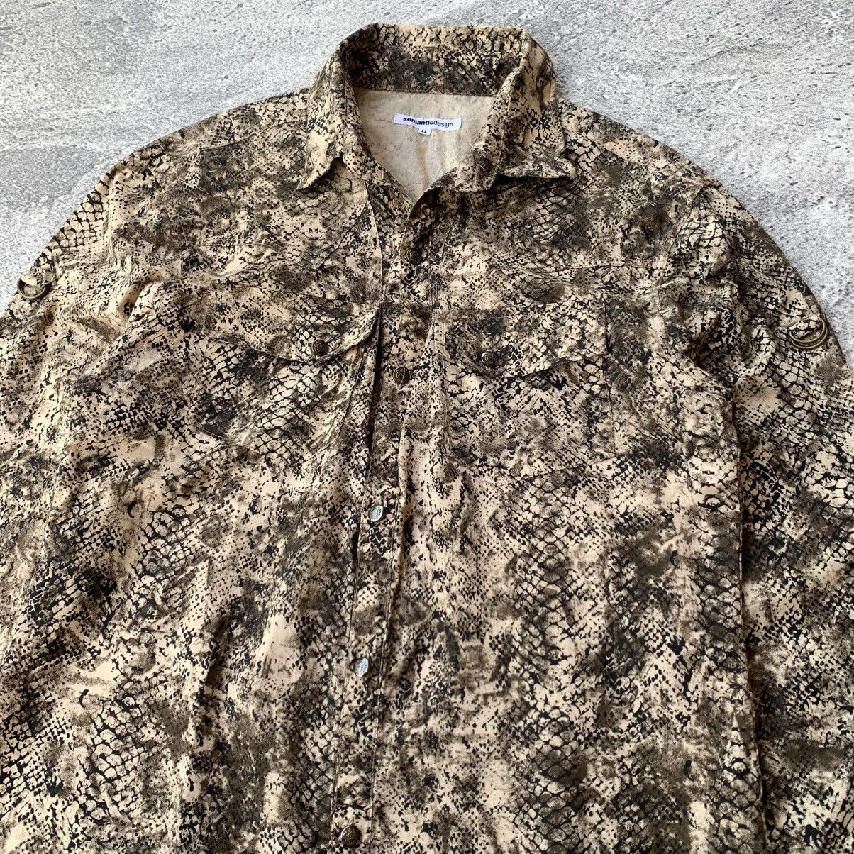 Japanese Brand Semantic Design Snake skin Pattern shirts Size US L / EU 52-54 / 3 - 4 Thumbnail