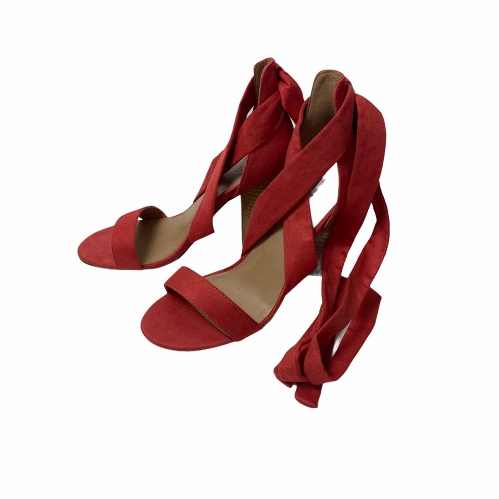 Call It Spring Call It Spring Defuria Sandal Orange Faux Suede 7M Size US 7 / IT 37 - 5 Thumbnail