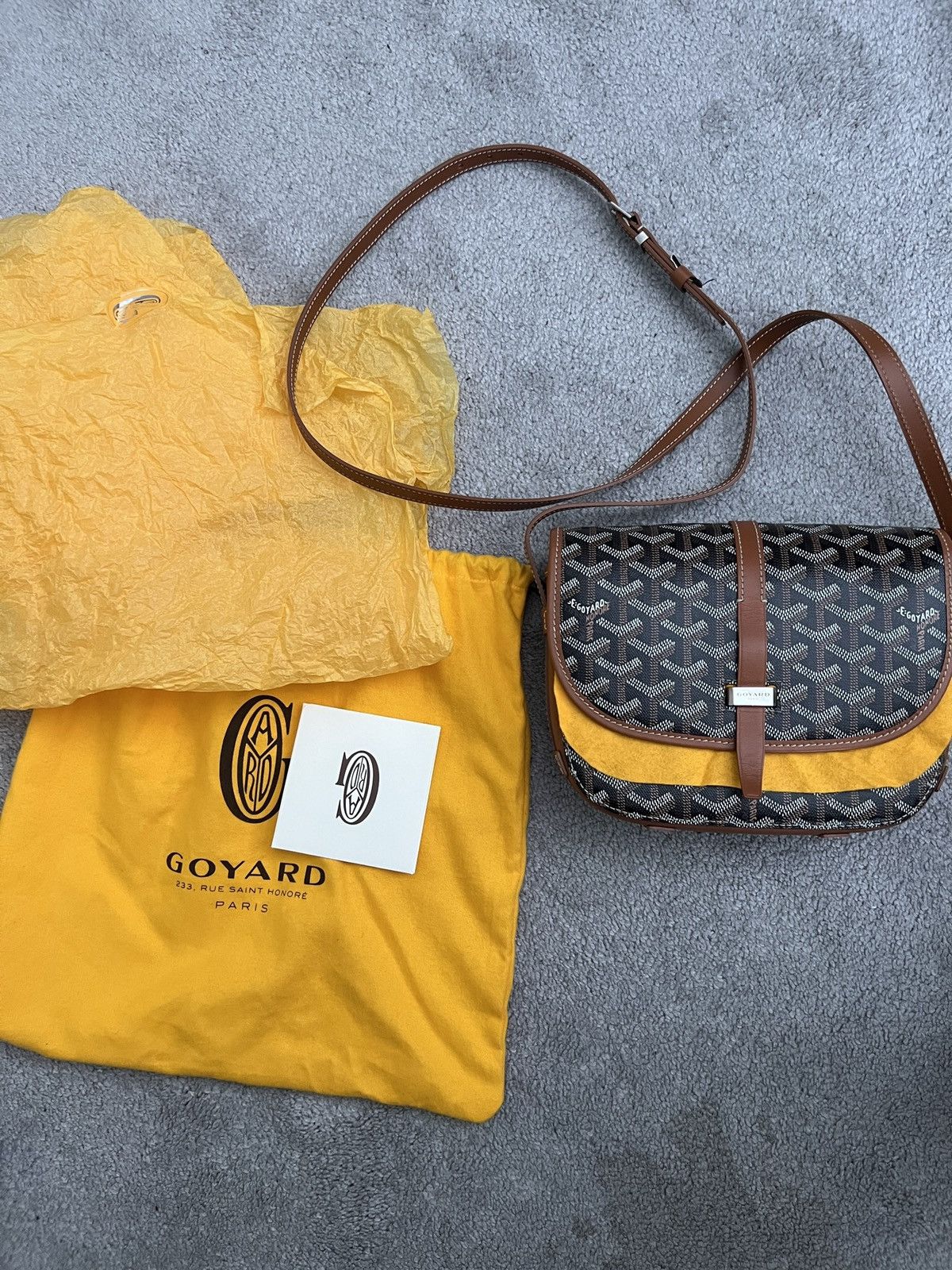 image of Goyard Belvedere Pm Bag in Black, Men's