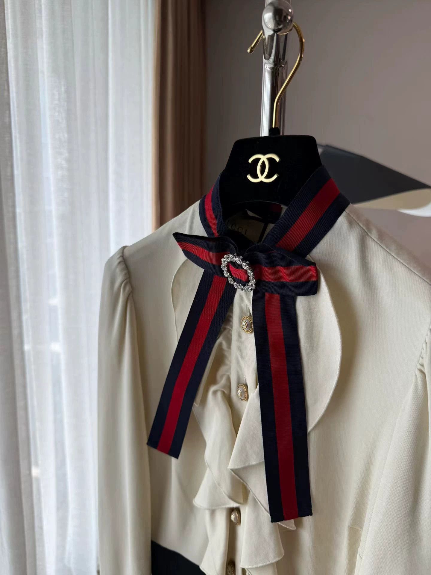 Gucci Gucci Bow High Waist Elastic XS Liu Yifei Dress Size XS / US 0-2 / IT 36-38 - 3 Thumbnail