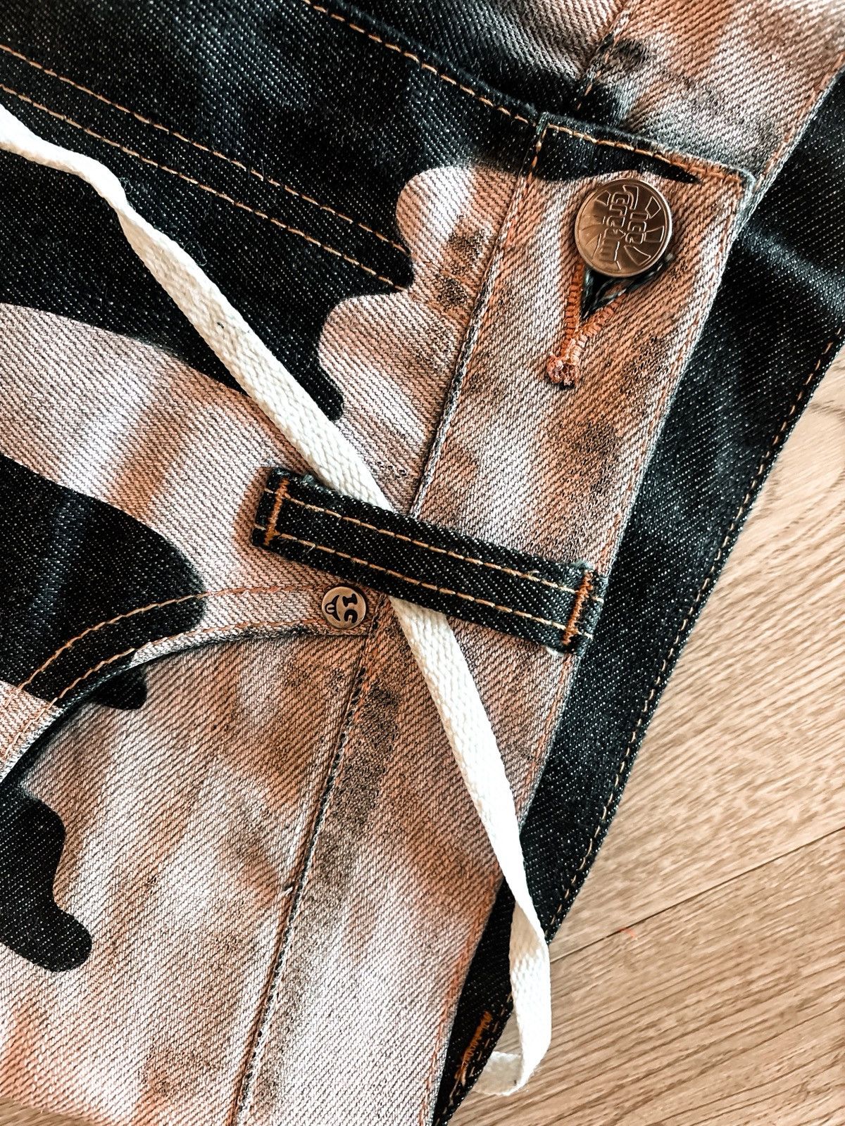 Billionaire Boys Club Ice Cream Melting Raw Denim Shorts Size US 30 / EU 46 - 2 Thumbnail