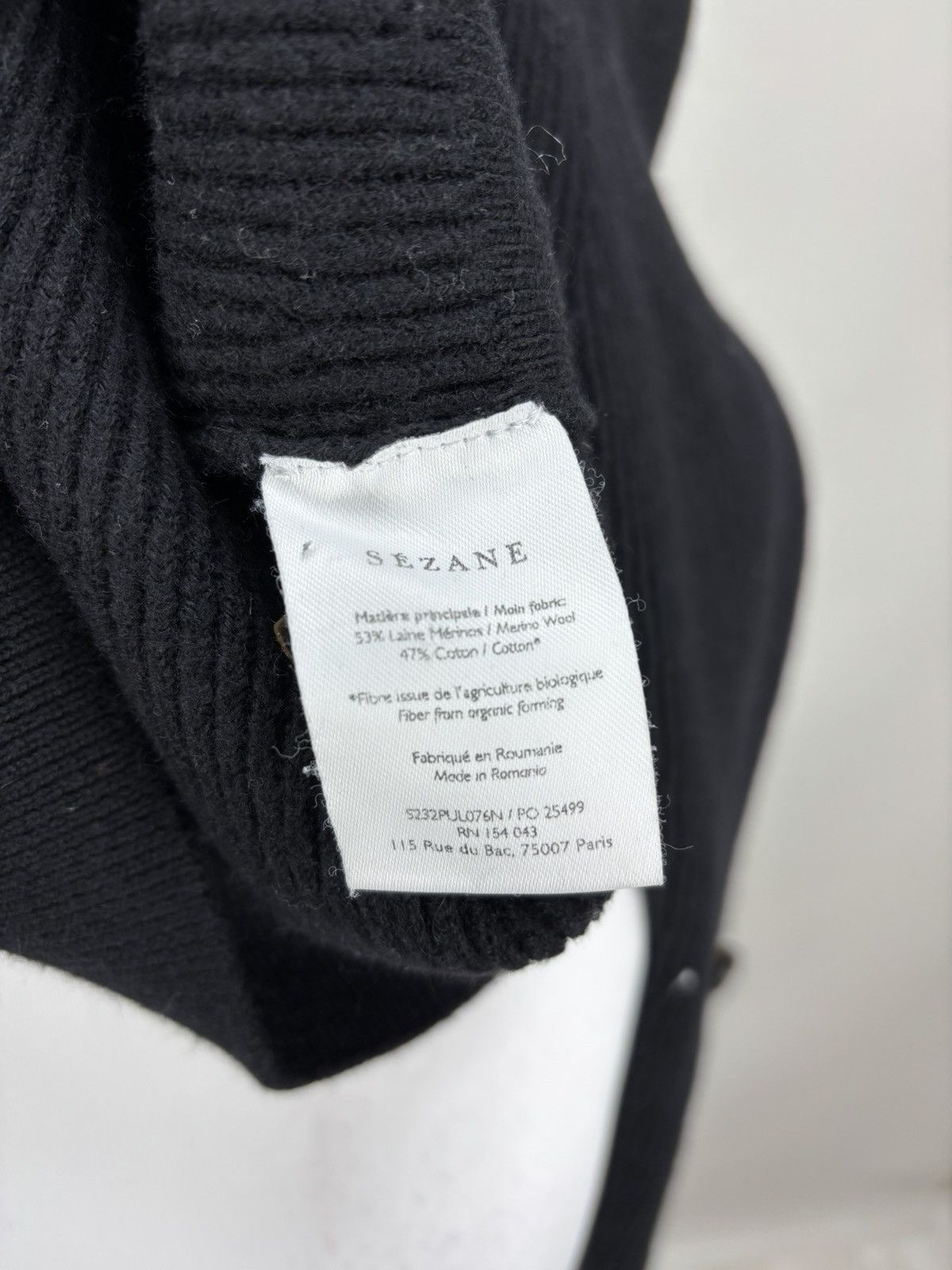 Japanese Brand × Sezane Womens sweater Sezane Size XS Color Black Size XS / US 0-2 / IT 36-38 - 8 Thumbnail