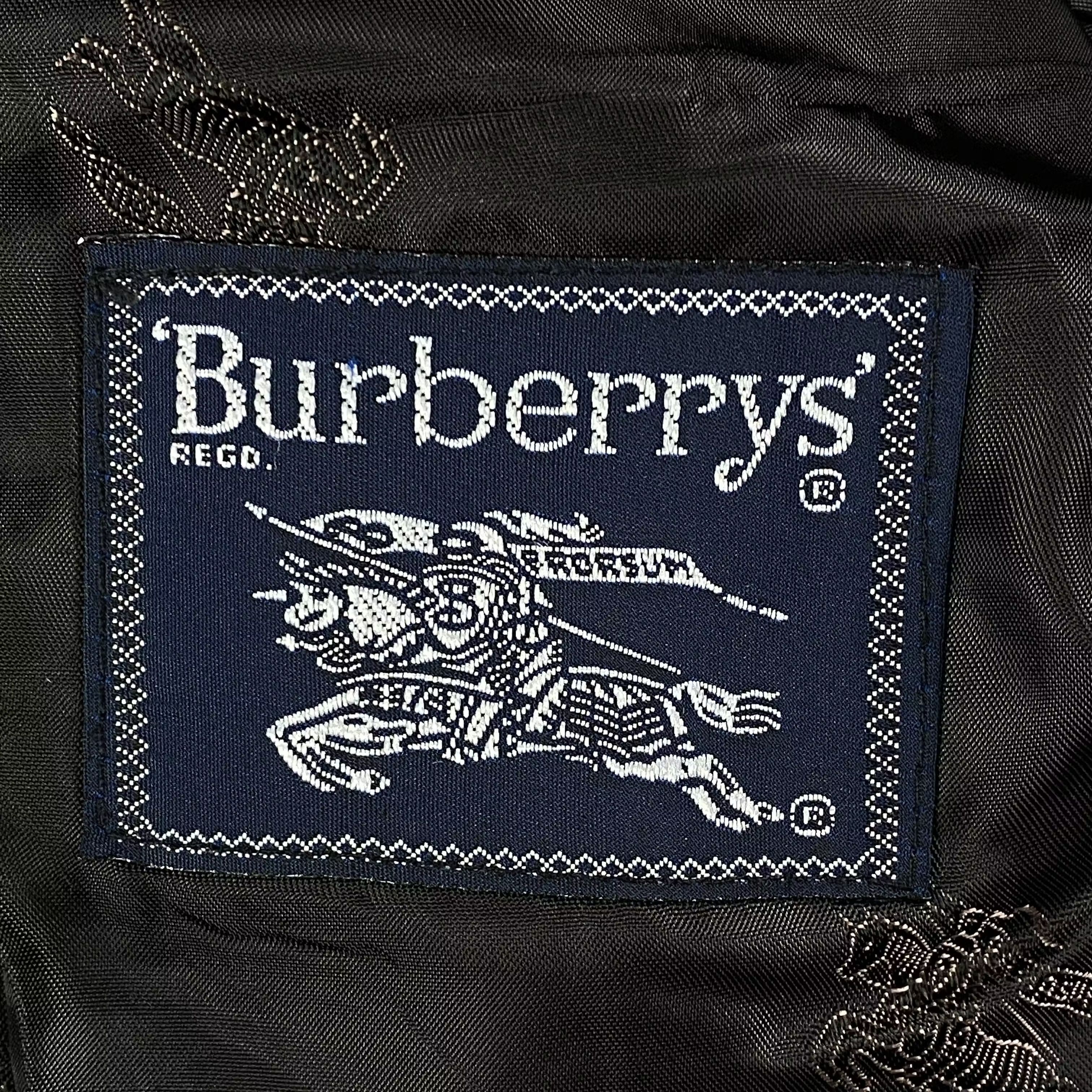 Burberry × Vintage Men’s Blazer Jacket Burberry’s Vintage Size M One Button Size 44R - 6 Thumbnail