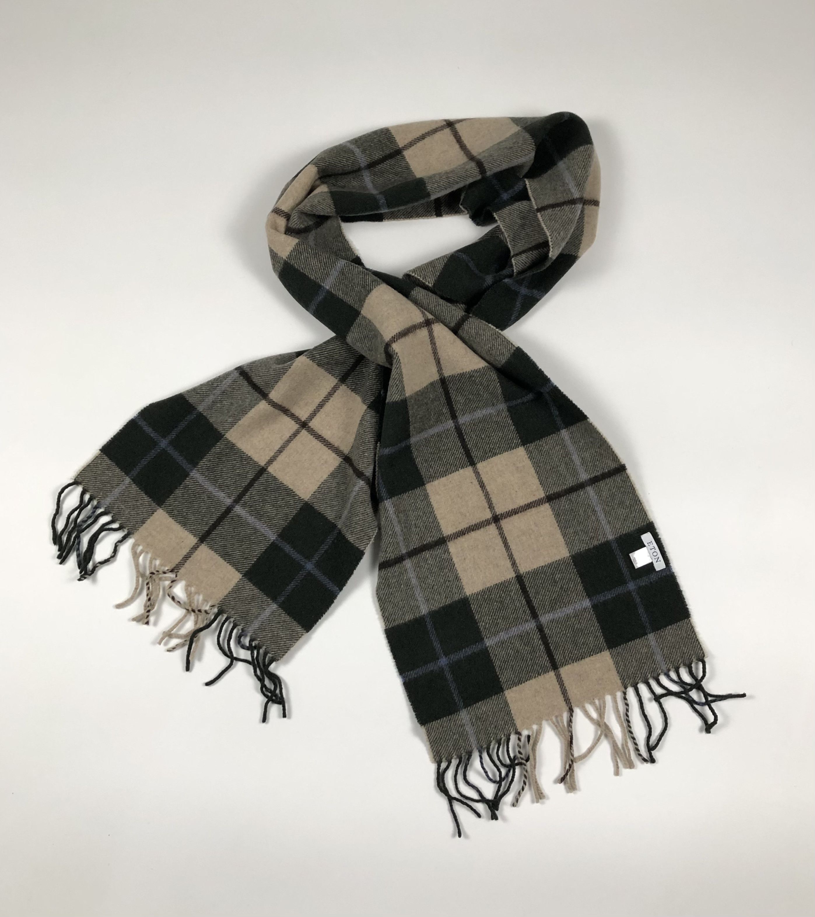 Eton Eton Tartan Wool Scarf Size ONE SIZE - 1 Thumbnail