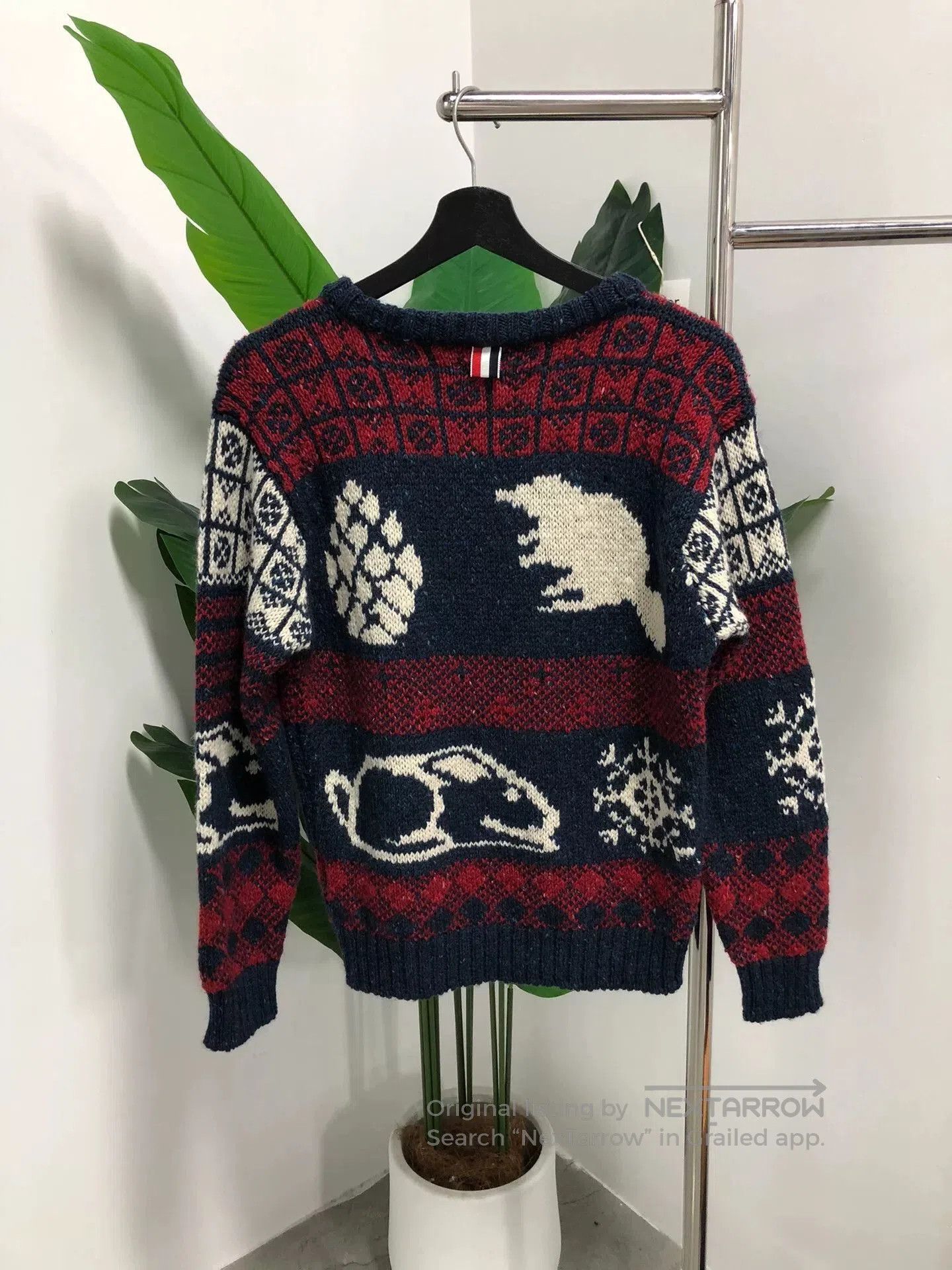 Thom Browne thom browne wool sweater with animal pattern. Size US M / EU 48-50 / 2 - 2 Thumbnail