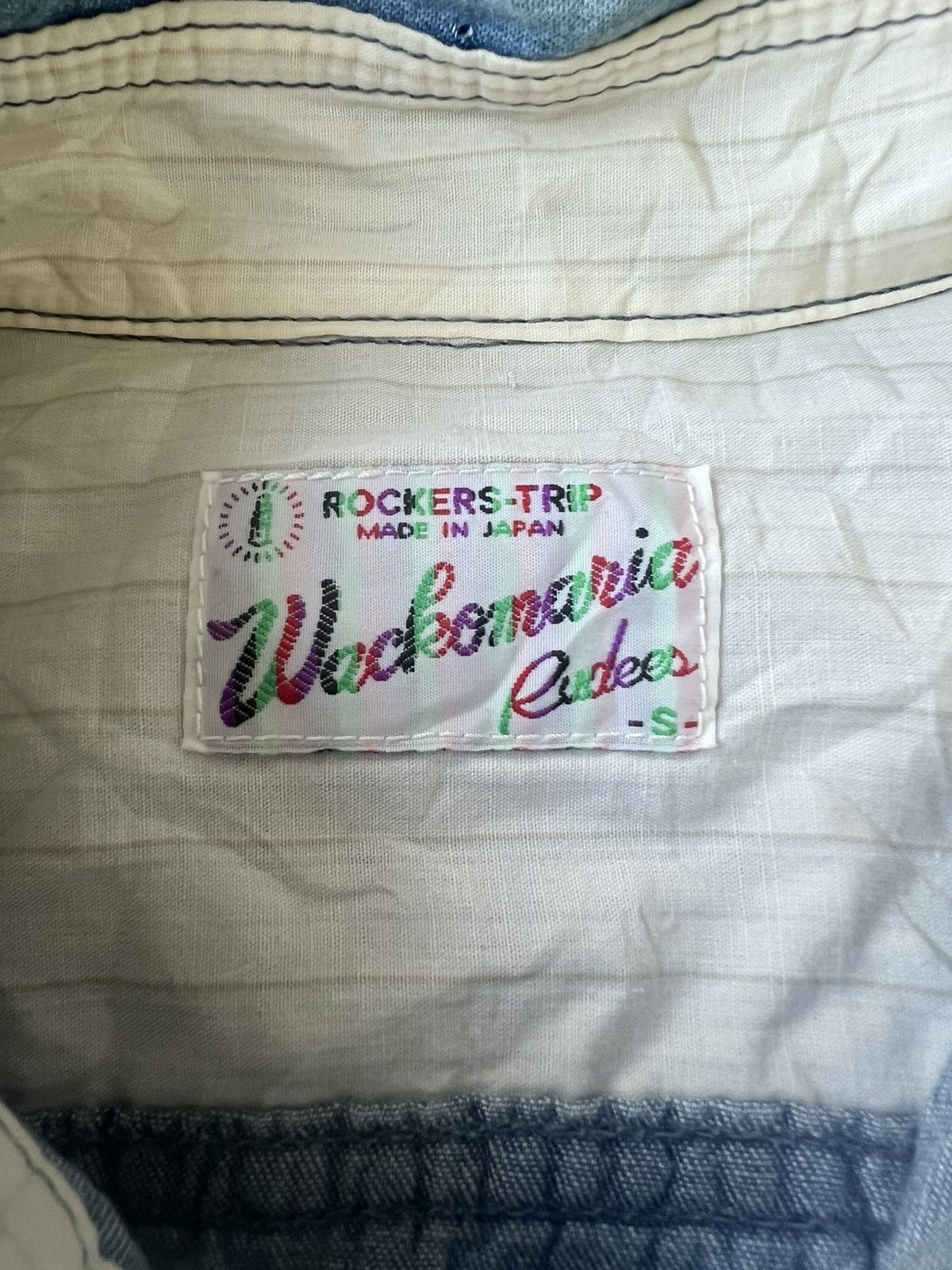 Wacko Maria FW14 Wacko Maria "Brighton Rockers" Marijuana Chambray Shirt Size US S / EU 44-46 / 1 - 7 Thumbnail