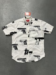 Supreme Guns Button Up Shirt 🔫 released S/S 2013 as seen on Trap Wiz size  M — $250 new pieces going out in-store daily worldwide cl