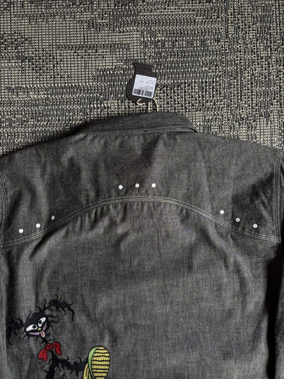 Brain Dead × Gotcha BRAIN DEAD GARDEN PARTY CHAMBRAY BUTTON UP DENIM SHIRT Size US L / EU 52-54 / 3 - 13 Thumbnail