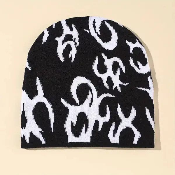 Japanese Brand Hirayama x Miho Beanie Thorns Pattern Size ONE SIZE - 2 Thumbnail