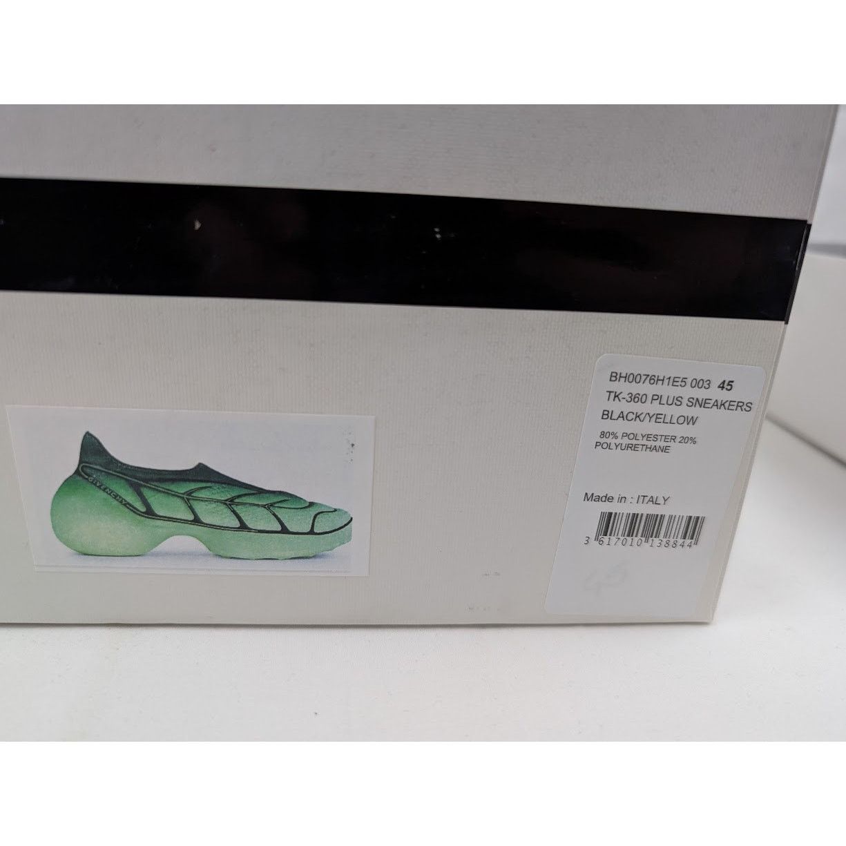 Givenchy o1rshd1 TK-360 Plus Sneakers in Black/Yellow Size US 12 / EU 45 - 18 Thumbnail