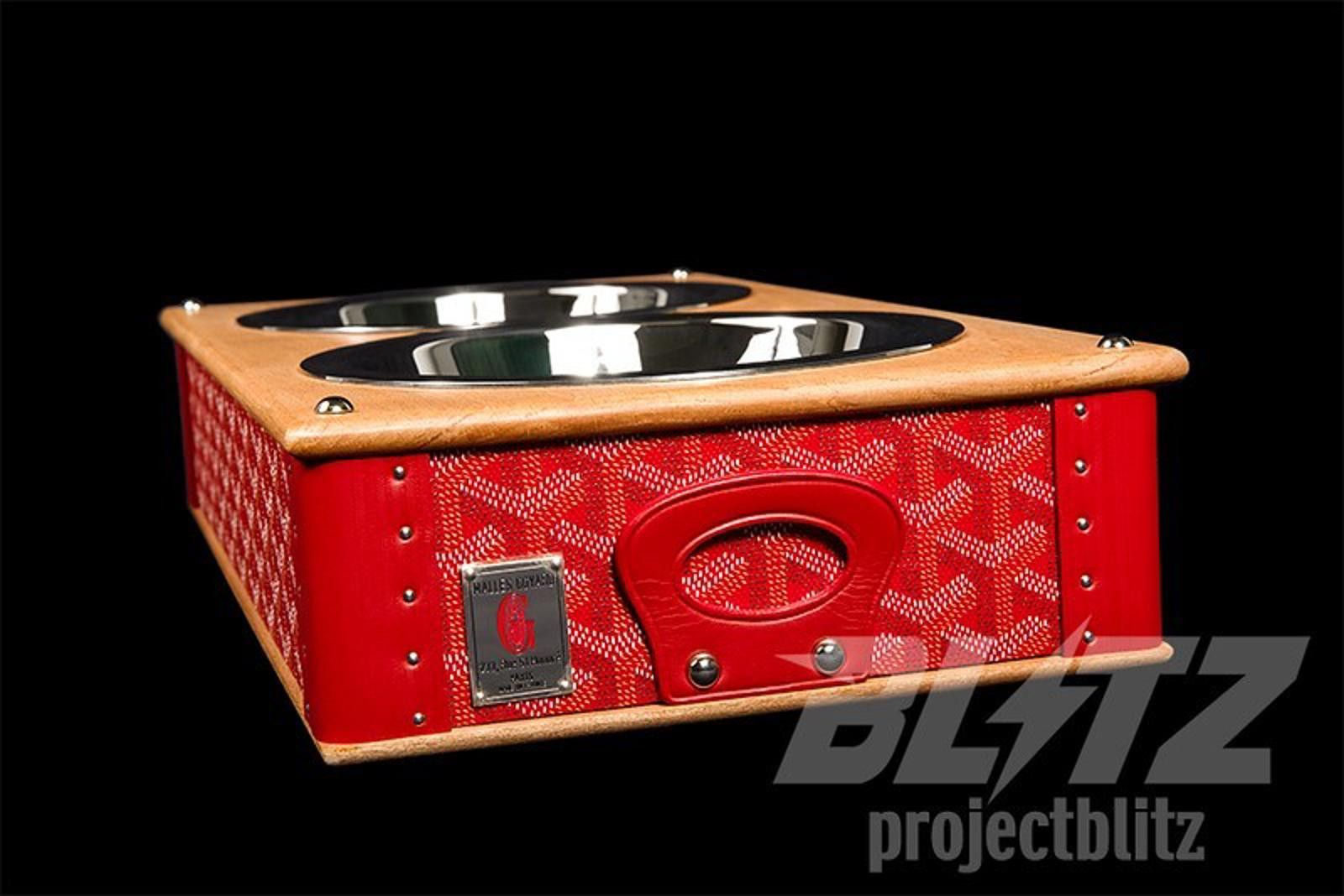 Goyard MAISON GOYARD RED EDMOND DOUBLE PET BOWL RED TRUNK Size ONE SIZE - 1 Thumbnail