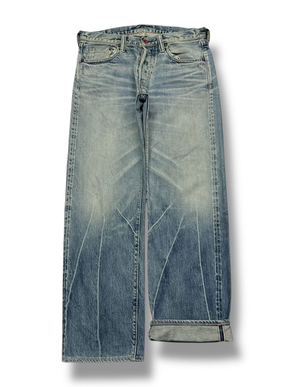Full Count & Co. Vintage 00s Fullcount 1101-15 Selvedge Japanese Denim -W33 Size US 33 - 2 Thumbnail