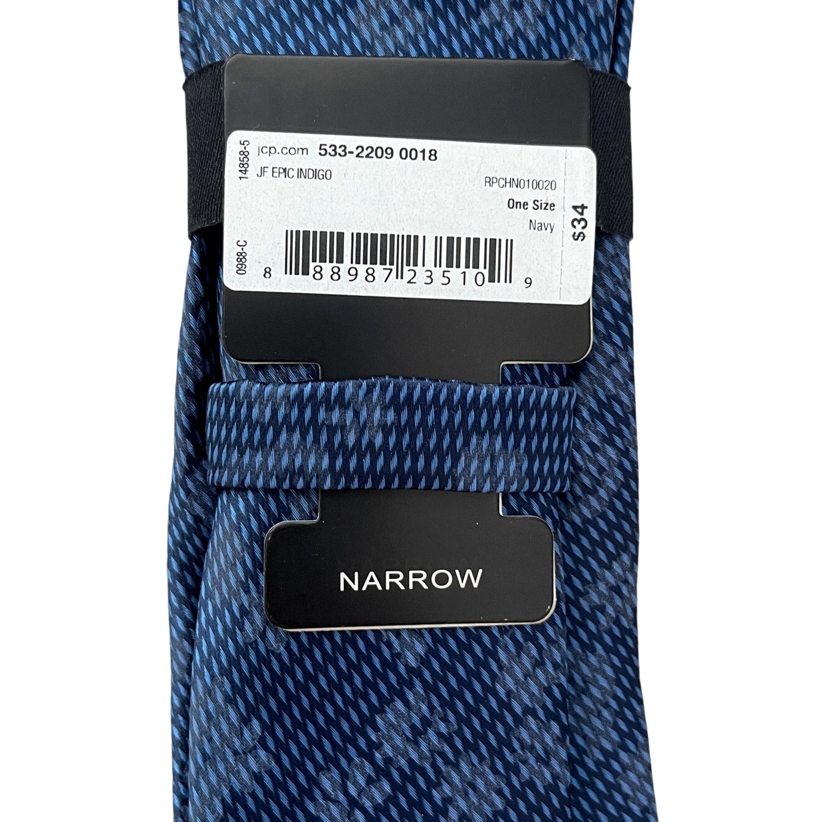 J Ferrar Set J Ferrar Narrow Indigo Floral Tie White Pocket Square Size ONE SIZE - 4 Thumbnail