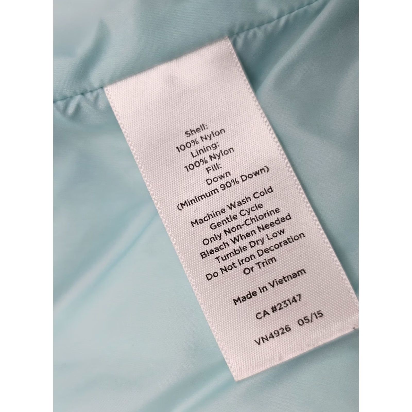 Talbots Talbots Vest Women XS Full Zip Quilted Puffer Down Insulated Aqua Blue EUC Size XS / US 0-2 / IT 36-38 - 4 Thumbnail