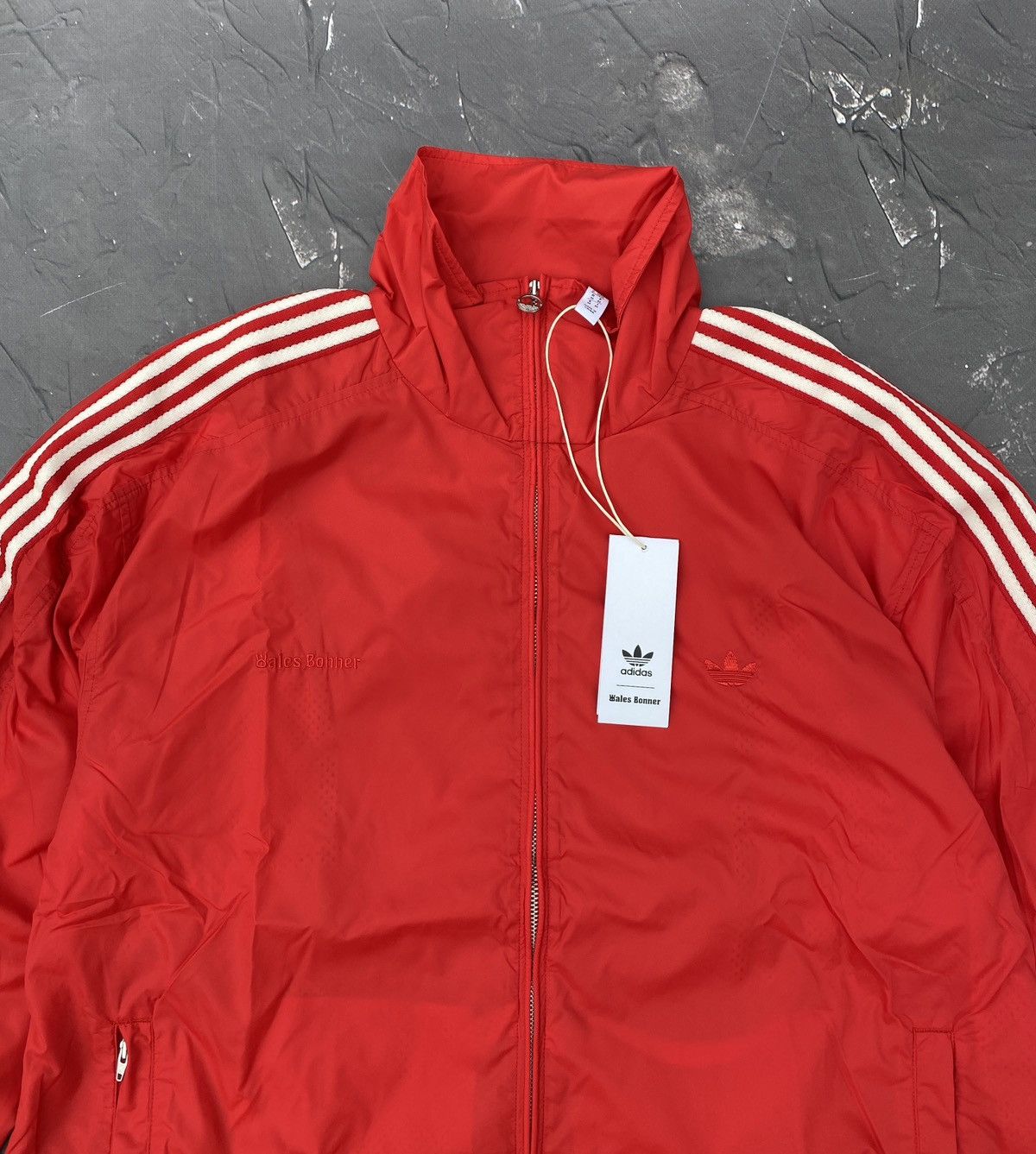 image of Adidas x Wales Bonner Red Track Jacket, Men's (Size Medium)