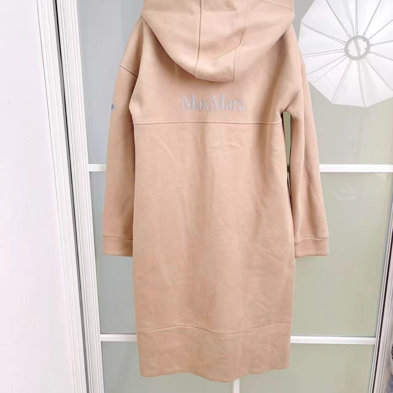 Max Mara Max Mara 98% New Camel Fleece Hoodie Dress w/ Logo Size L / US 10 / IT 46 - 9 Thumbnail