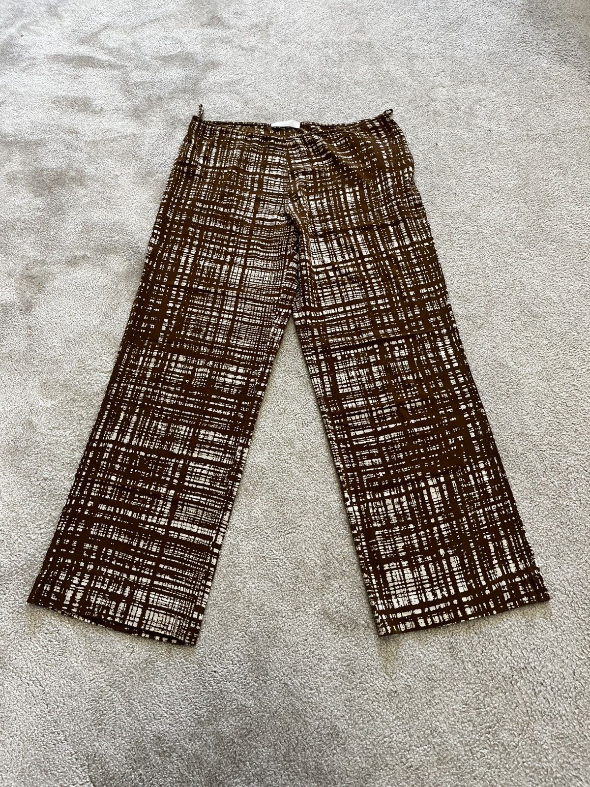 Prada Prada Vintage Archive Spring 1996 Brown Pants Size 30" / US 8 / IT 44 - 2 Thumbnail