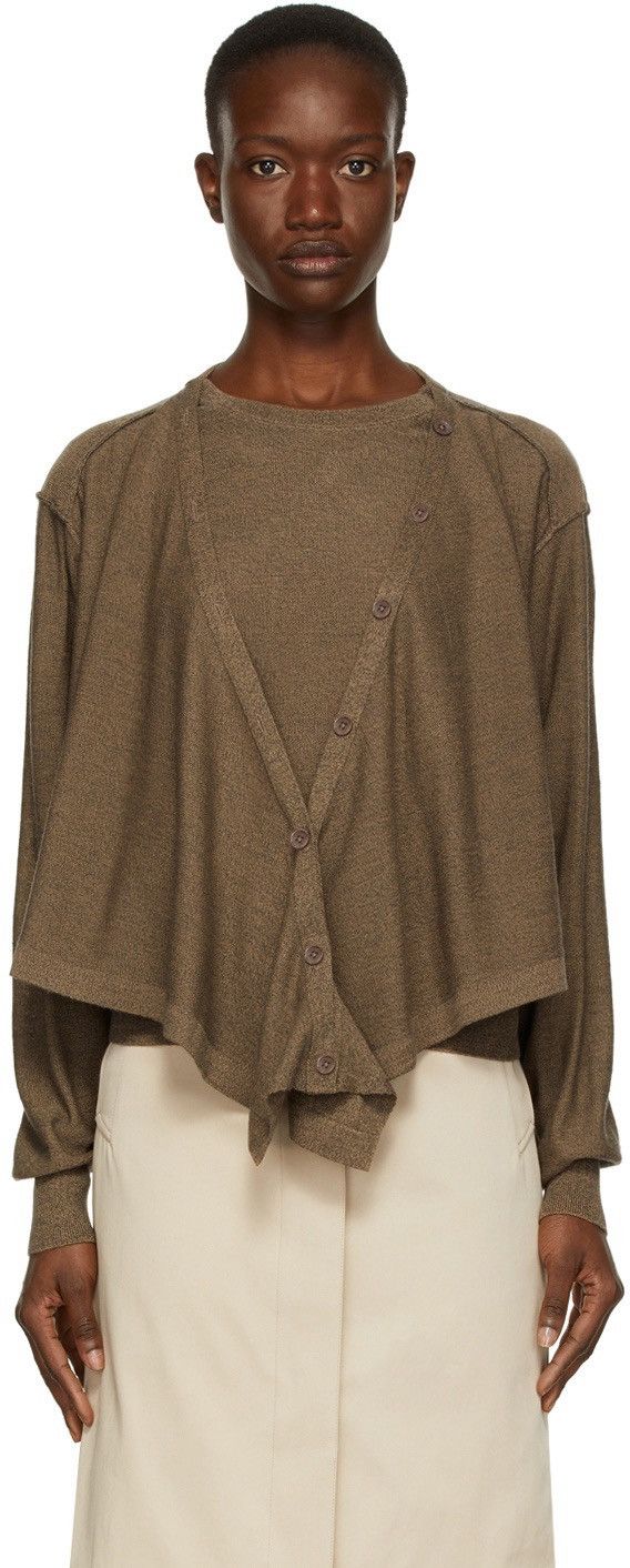 Lemaire Lemaire - Double Layer - Cardigan Size S / US 4 / IT 40 - 1 Thumbnail