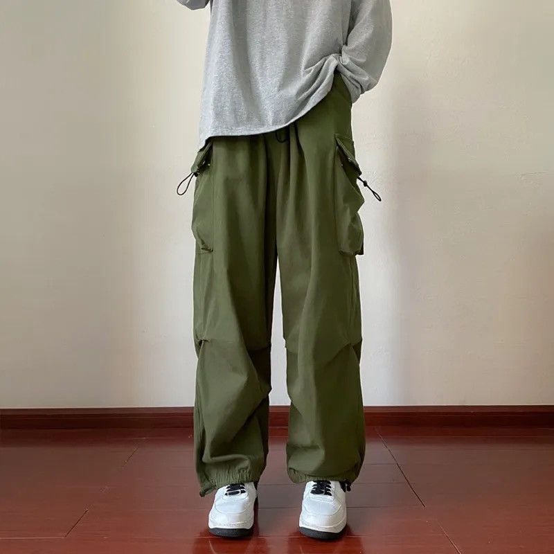 Other Cargo Pants Parachute Style Green Khaki Retro y2k Size US 32 / EU 48 - 3 Thumbnail