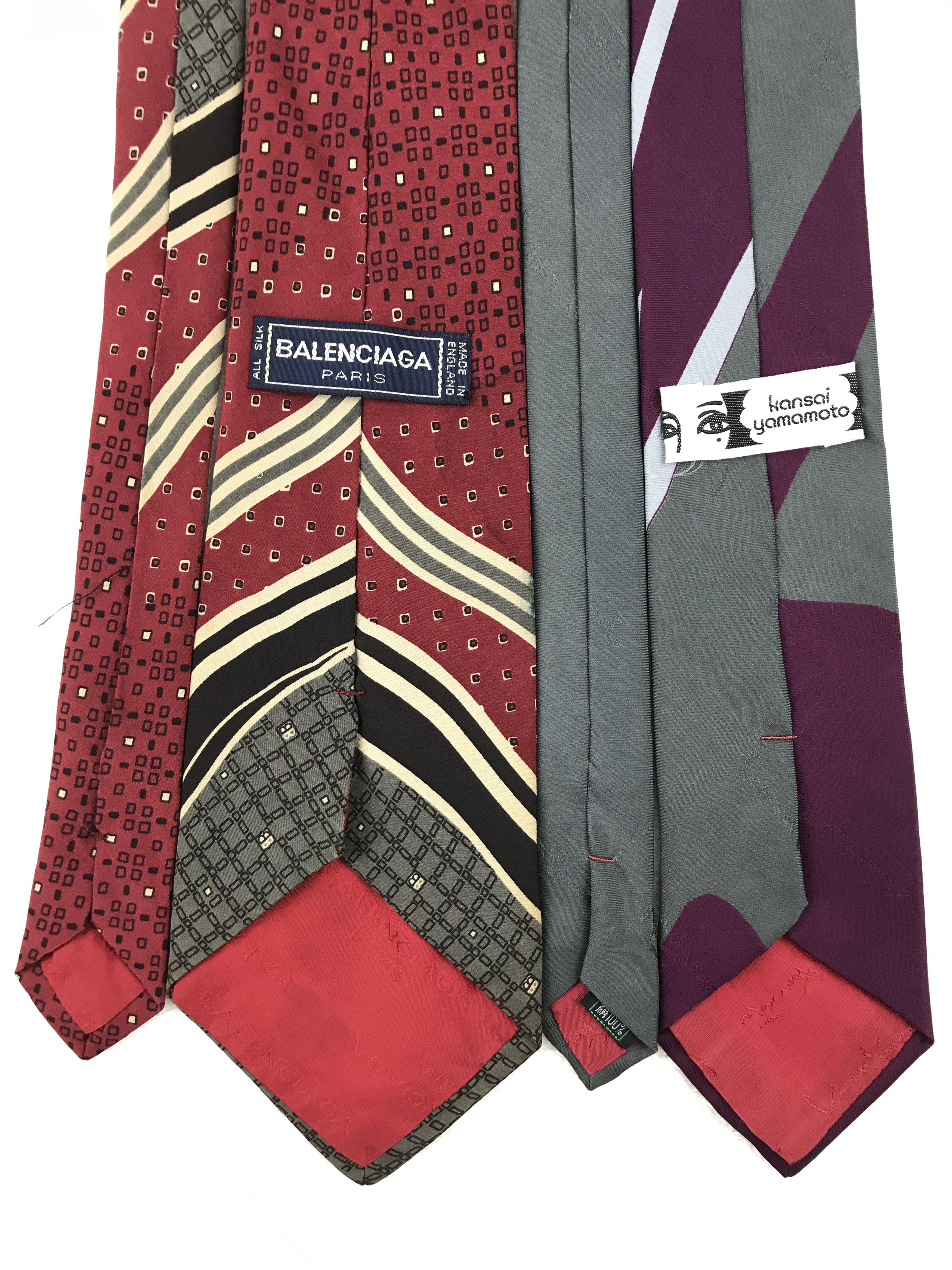 Vintage Balenciaga/Kansai Yamamoto Silk Necktie Necktie