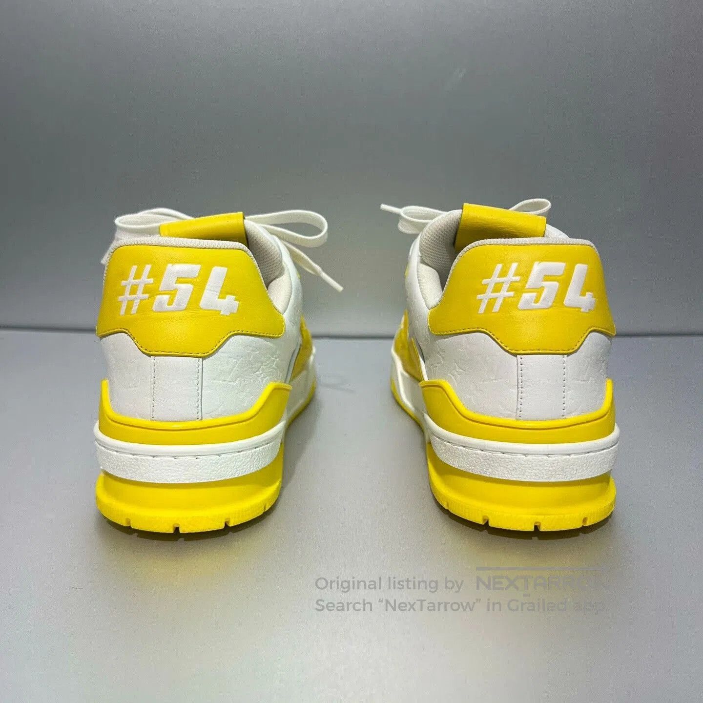 Louis Vuitton Louis Vuitton Trainer White Yellow Sneakers. Size US 8.5 / EU 41-42 - 5 Thumbnail