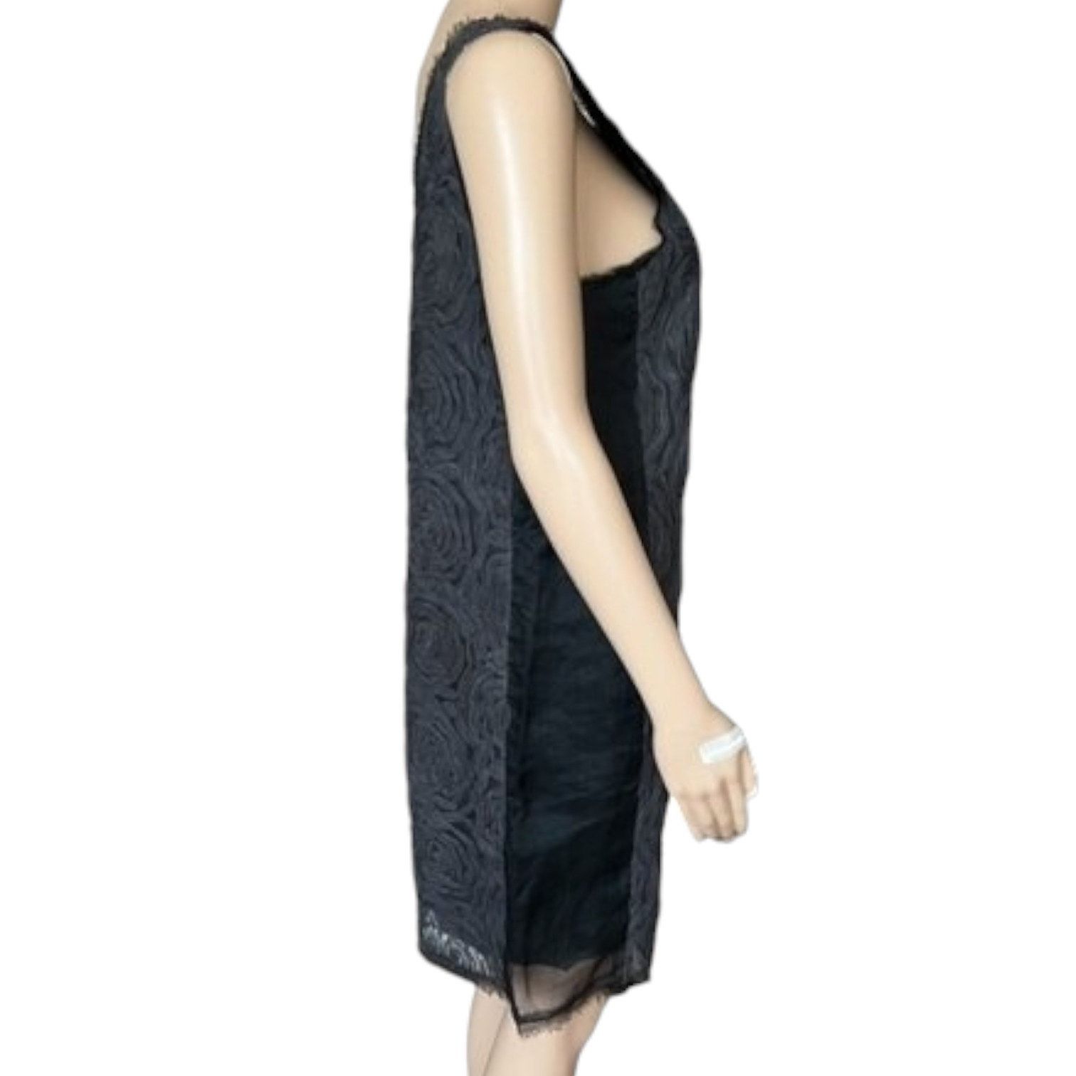 J.Crew J.CREW Gray Tulle Floral Patterned Sleeveless Dress, US0 Size XS / US 0-2 / IT 36-38 - 6 Thumbnail