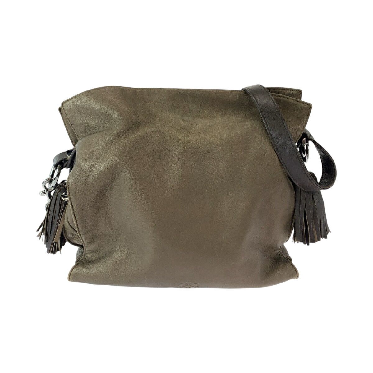 Loewe Loewe Loewe Leather Flamenco Anagram Shoulder Bag Leather Crossbody Bag Size ONE SIZE - 1 Thumbnail