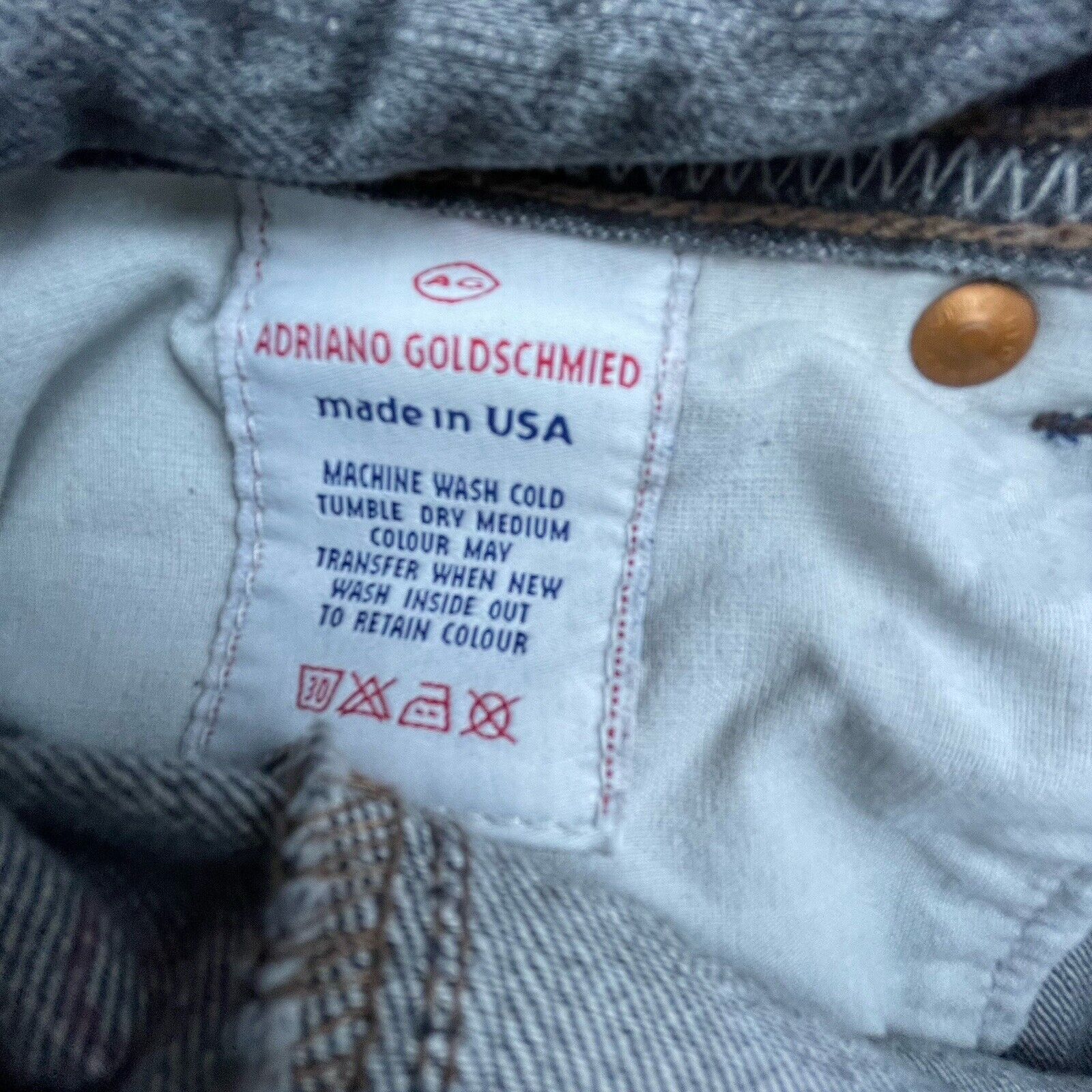AG Adriano Goldschmied Adriano Goldschmied Jeans Mens 30 The Easton Grey Straight Size US 30 / EU 46 - 10 Thumbnail