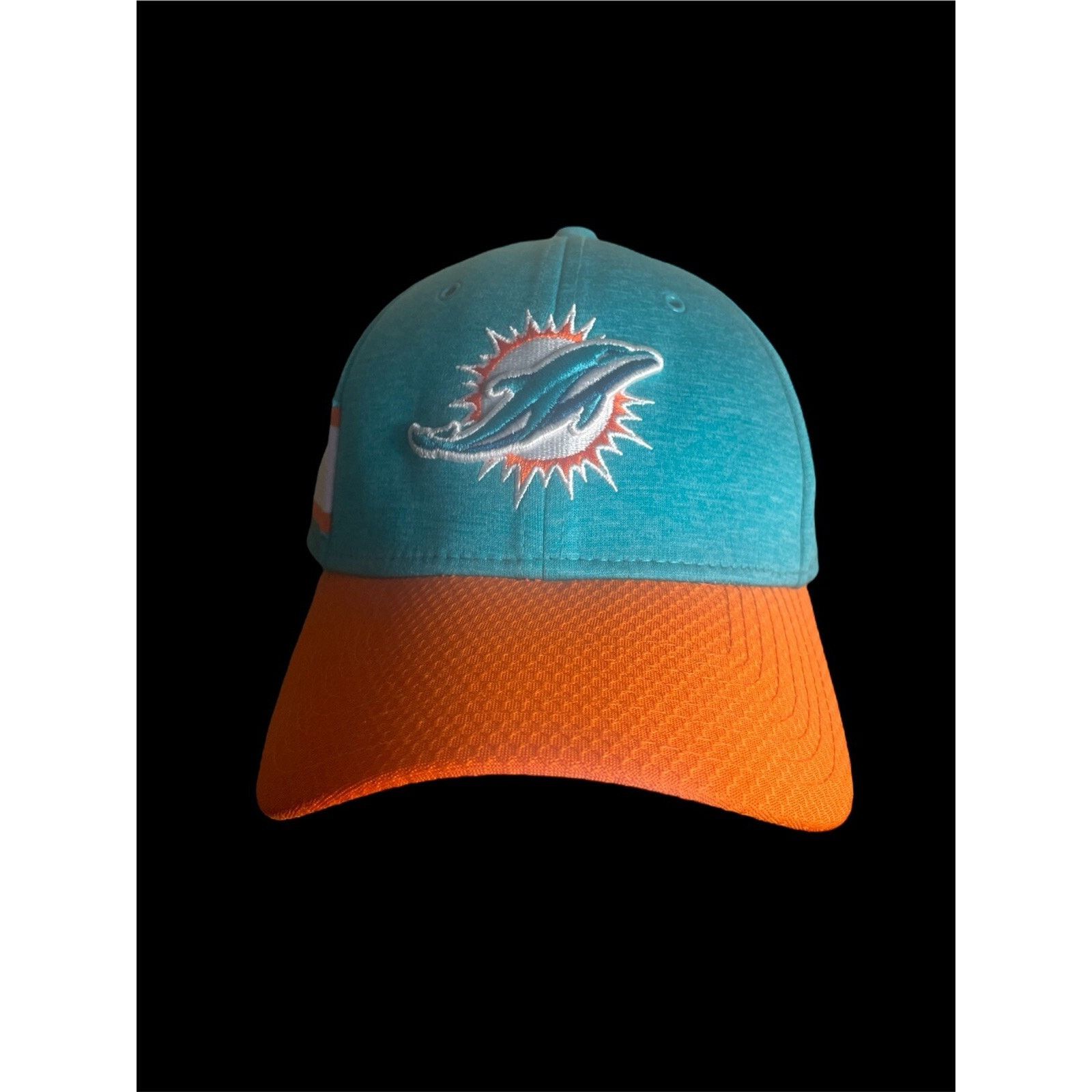 New Era Miami Dolphins New Era 39thirty Flex Fitted Hat Cap M/L Size US L / EU 52-54 / 3 - 1 Thumbnail