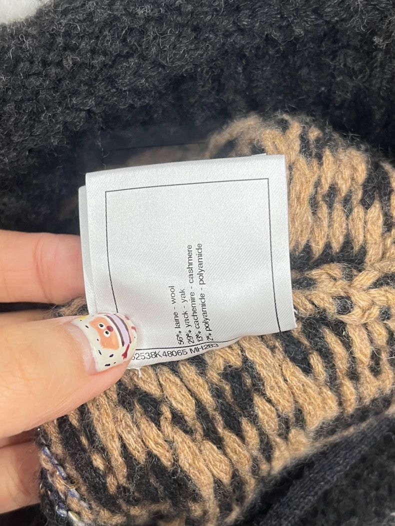 Other Chanel Snow series color-blocked wool knitted dress Size XXS / US 00 / IT 34 - 8 Thumbnail