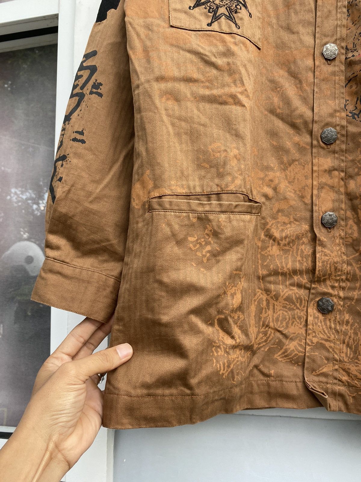 Vintage Made Right Genuine Military Style Jacket ‘Courage’ Patchwork Size US L / EU 52-54 / 3 - 6 Thumbnail