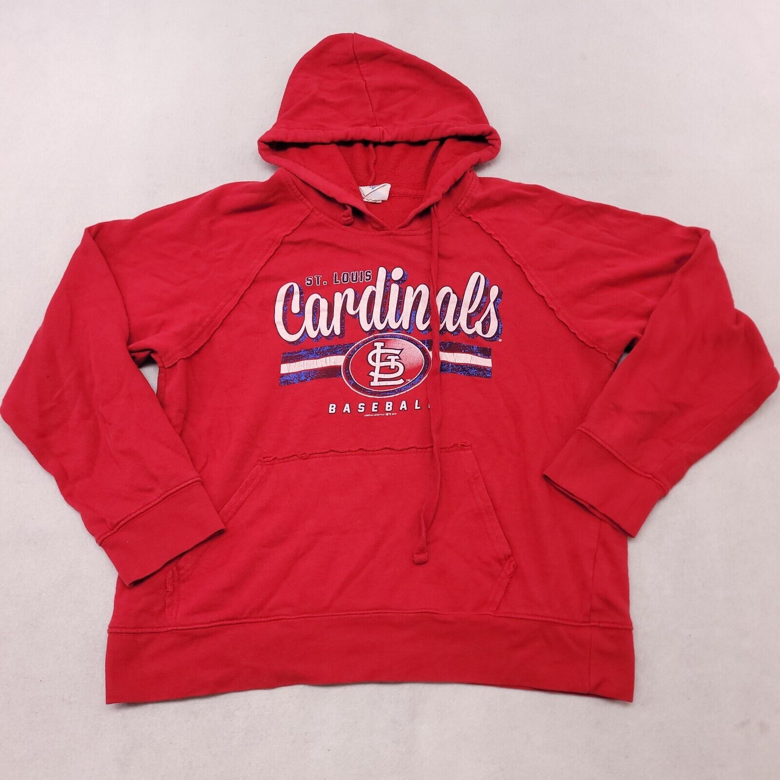 MLB MLB St Lois Cardinals Pullover Hoodie Women Size Large L Red Size L / US 10 / IT 46 - 2 Thumbnail