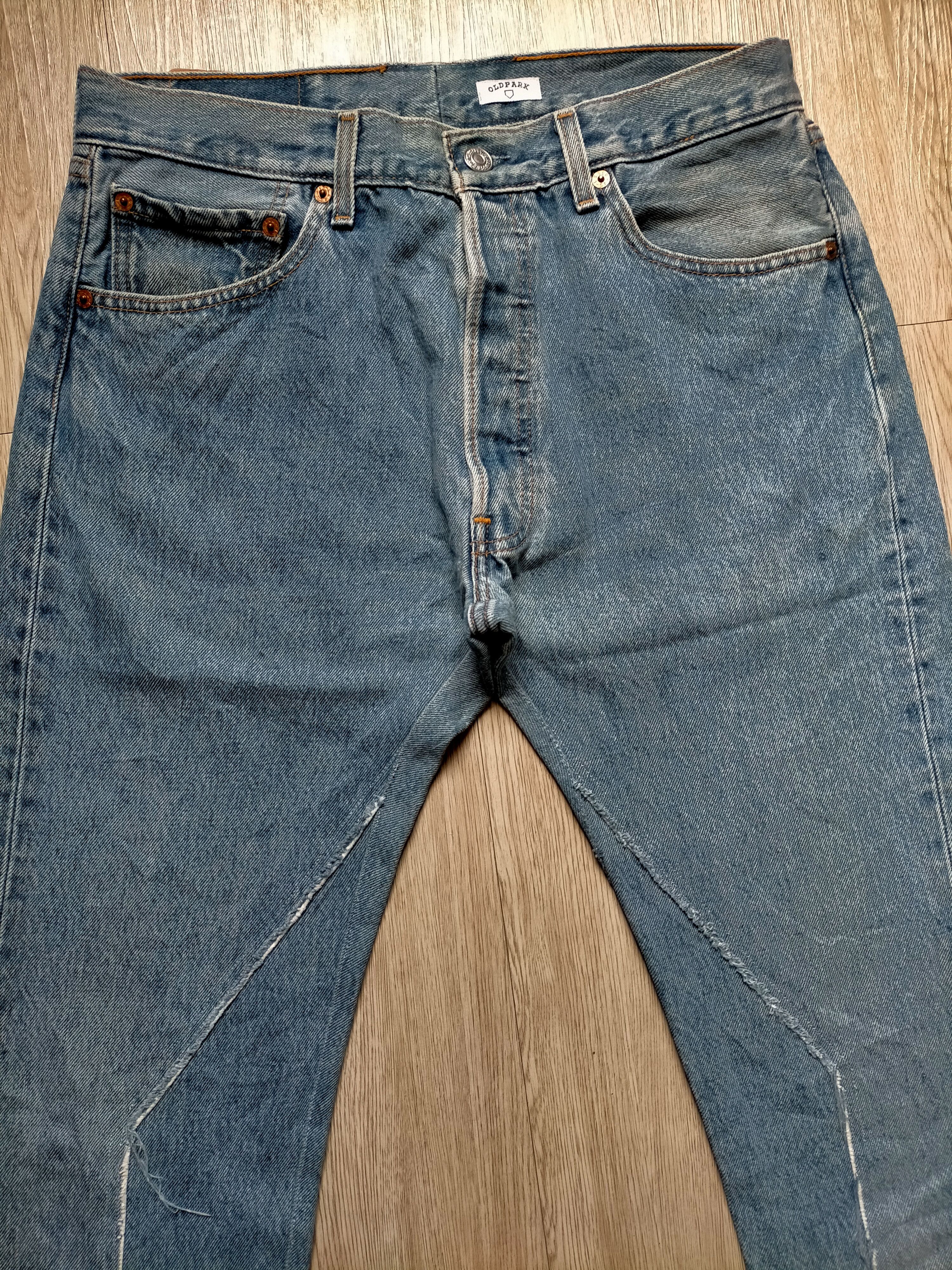 Levi's Vintage Levis 501 x Old Park Upcycle Blue Jeans Size US 30 / EU 46 - 6 Thumbnail