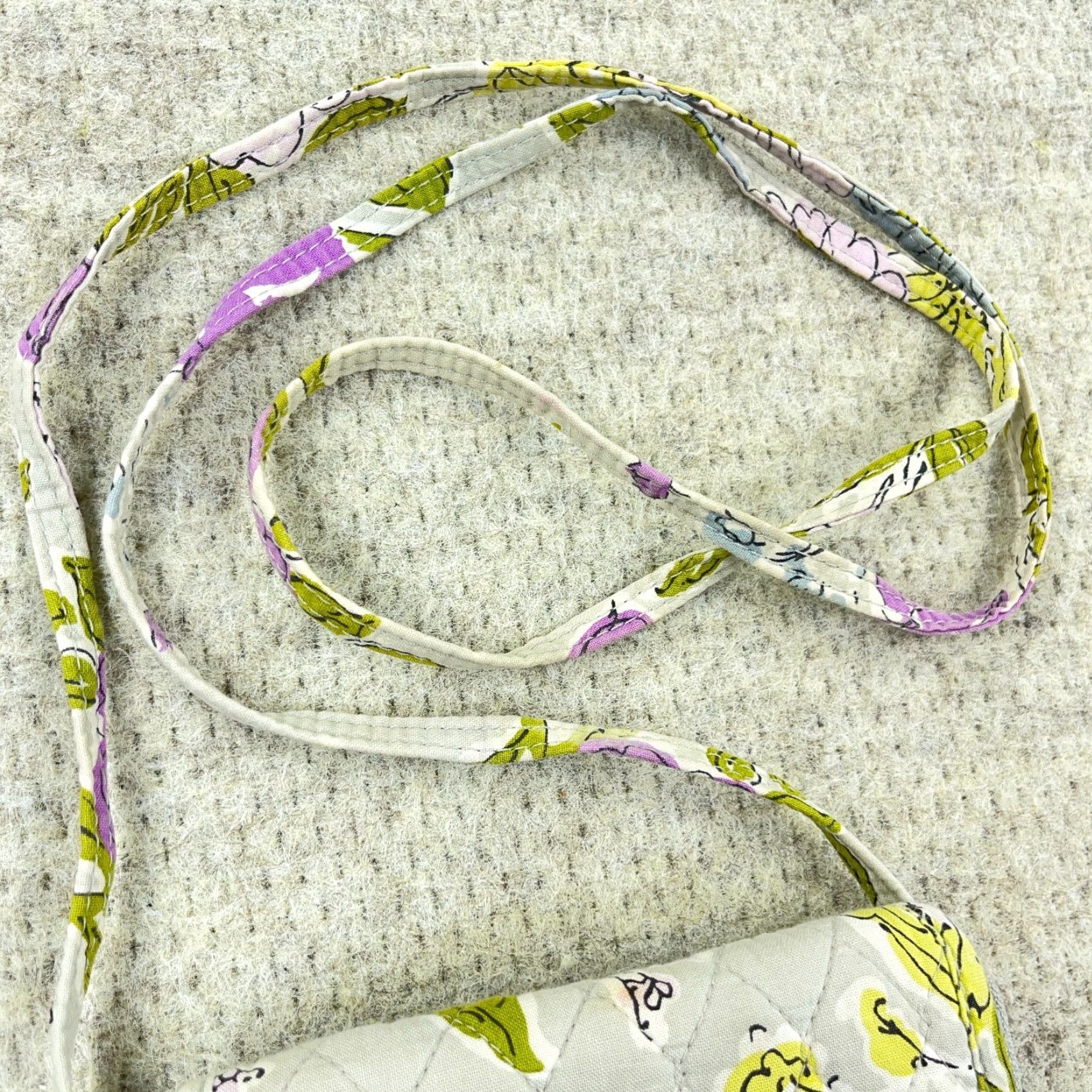 Vera Bradley Vera Bradley Hipster Mini Crossbody Purse Watercolor Gray Purple VTG Y2K 6"x7" Womens Size ONE SIZE - 3 Thumbnail