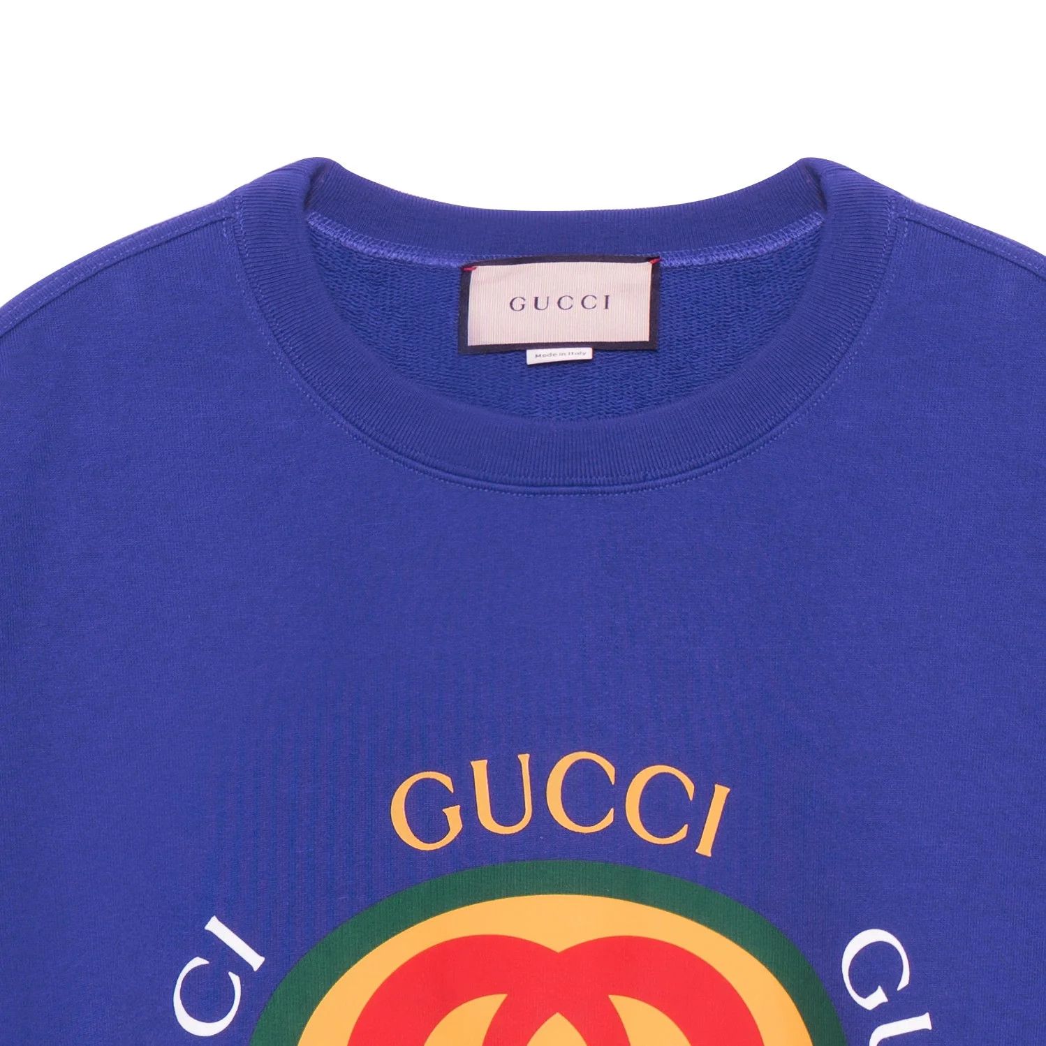 Gucci o1s1wg110225 Cotton Jersey Sweatshirt in Blue Size US XL / EU 56 / 4 - 3 Thumbnail