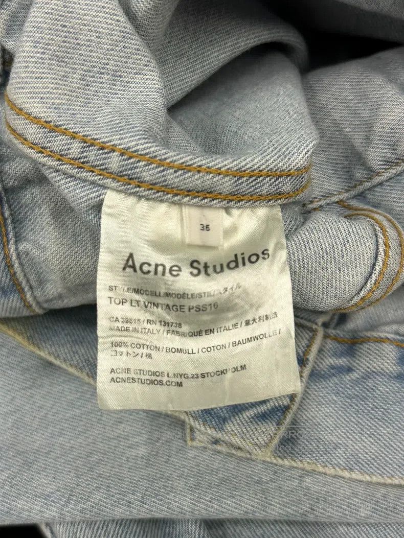 Acne Studios Acne Studios Blue Denim Jacket Size XS / US 0-2 / IT 36-38 - 4 Thumbnail