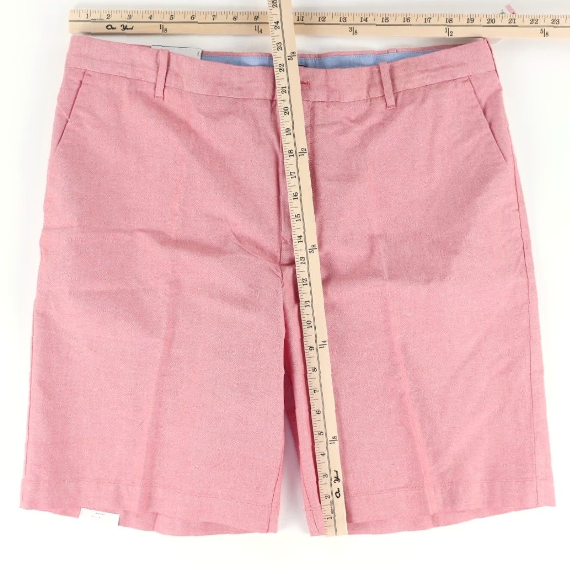 Izod Izod Newport Oxford Cotton Khaki Chino Shorts Pink Men's 40 Size US 40 / EU 56 - 3 Thumbnail