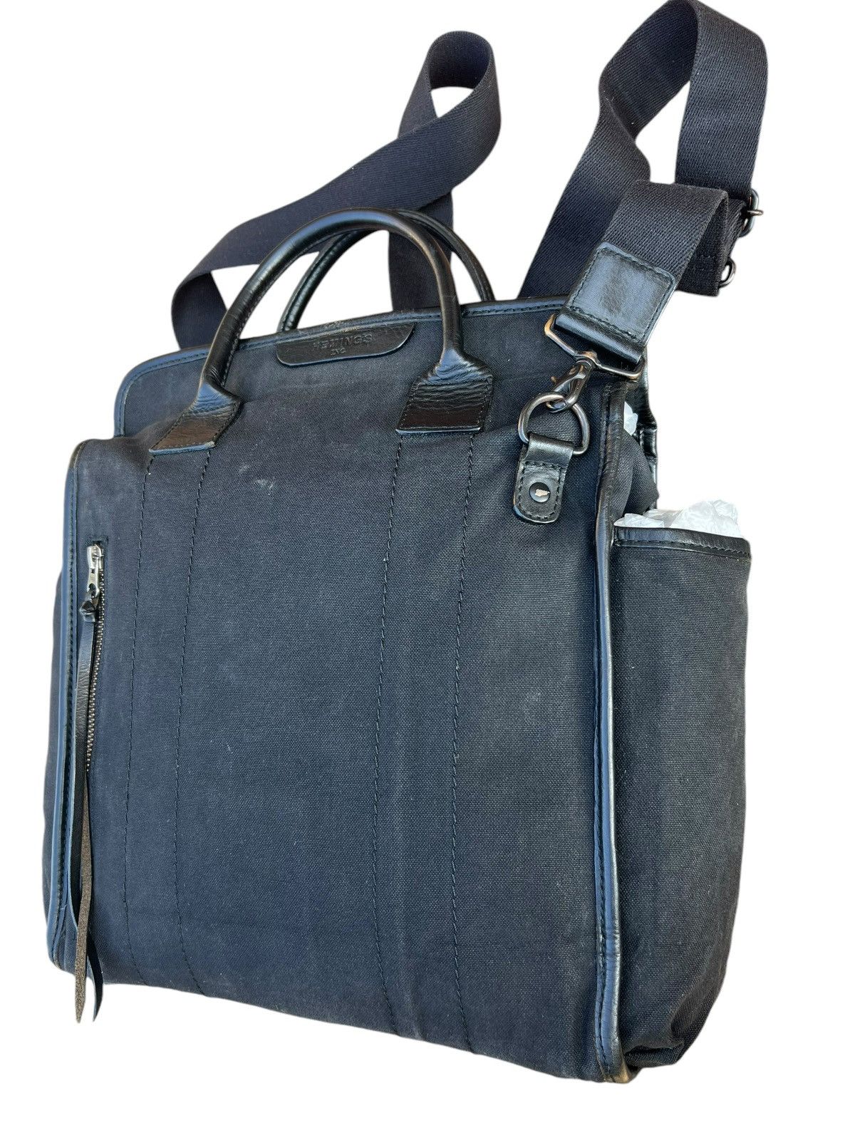 Vintage Vintage Heming’s Inc. X Rootote Japan Fade Black Canvas Bag Size ONE SIZE - 10 Thumbnail