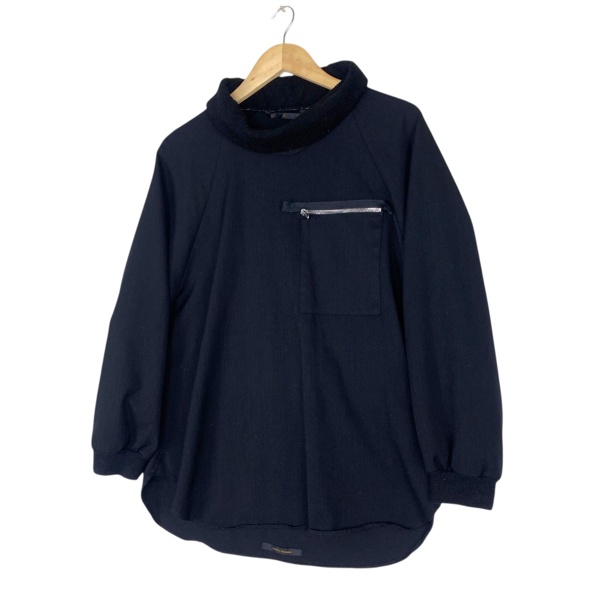Ato Matsumoto 💥ATO BY CHIKA AOYAMA HIGN NECK COTTON SWEATSHIRT Size M / US 6-8 / IT 42-44 - 2 Thumbnail