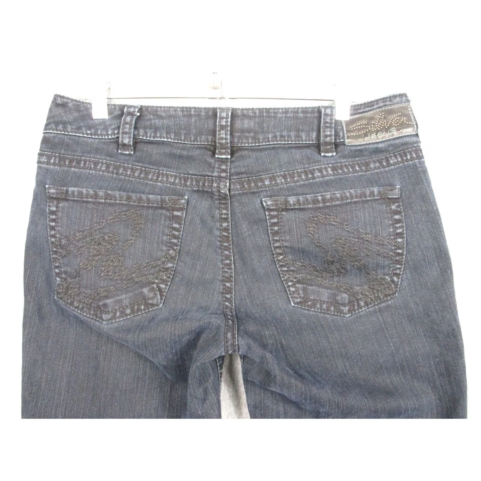 Silver Jeans Co. Silver Jeans Suki Bootcut Jeans Womens 31x32 Gray Charcoal Wash Mid Rise Denim Size 24" / US 00 / IT 34 - 6 Thumbnail