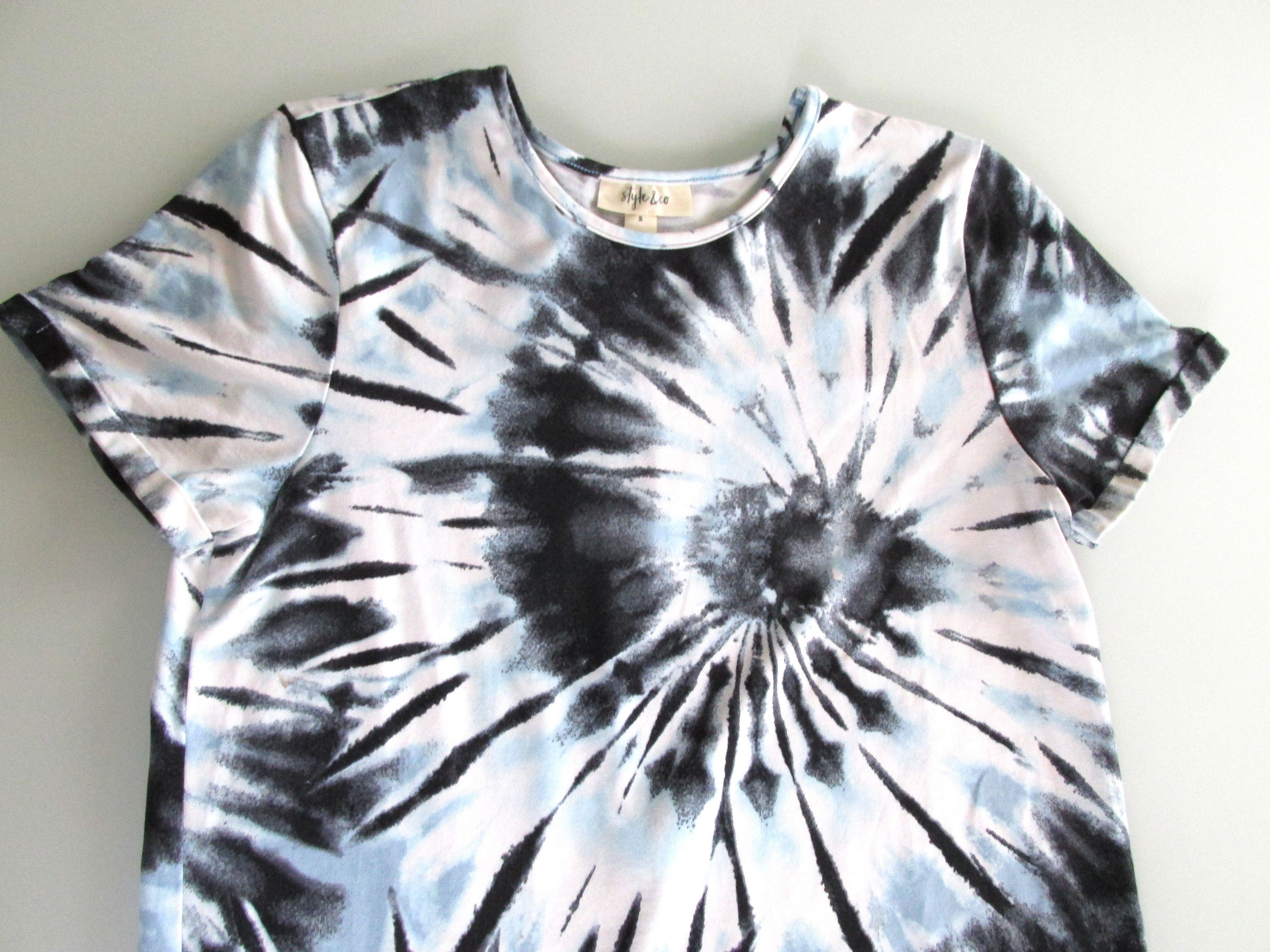 Style & Co Style & Co. Tie Dye T-Shirt Knit Dress Size Small Size S / US 4 / IT 40 - 3 Thumbnail