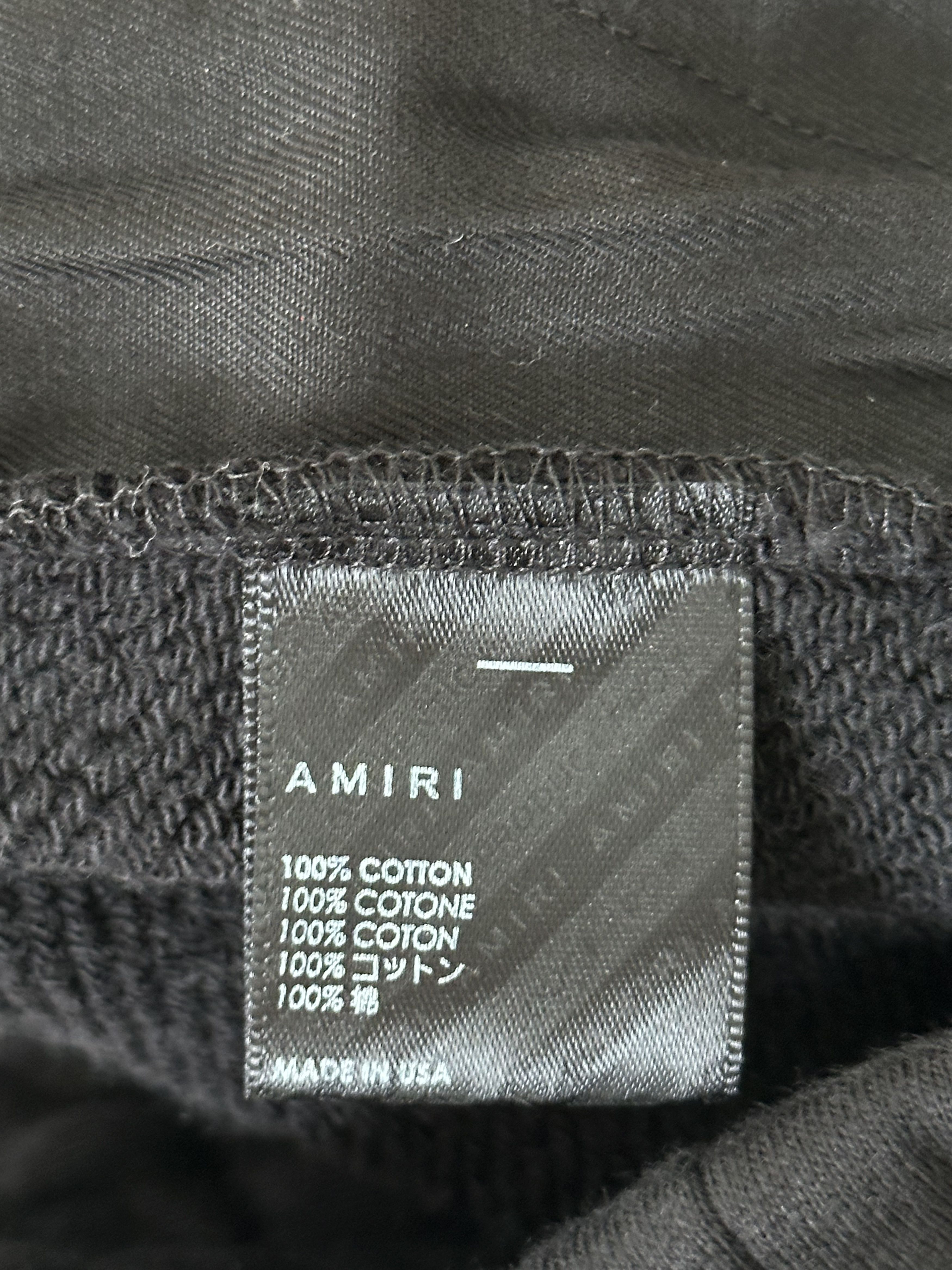 Amiri Amiri Black & Cheetah MA Logo Sweatpants Size US 28 / EU 44 - 4 Thumbnail