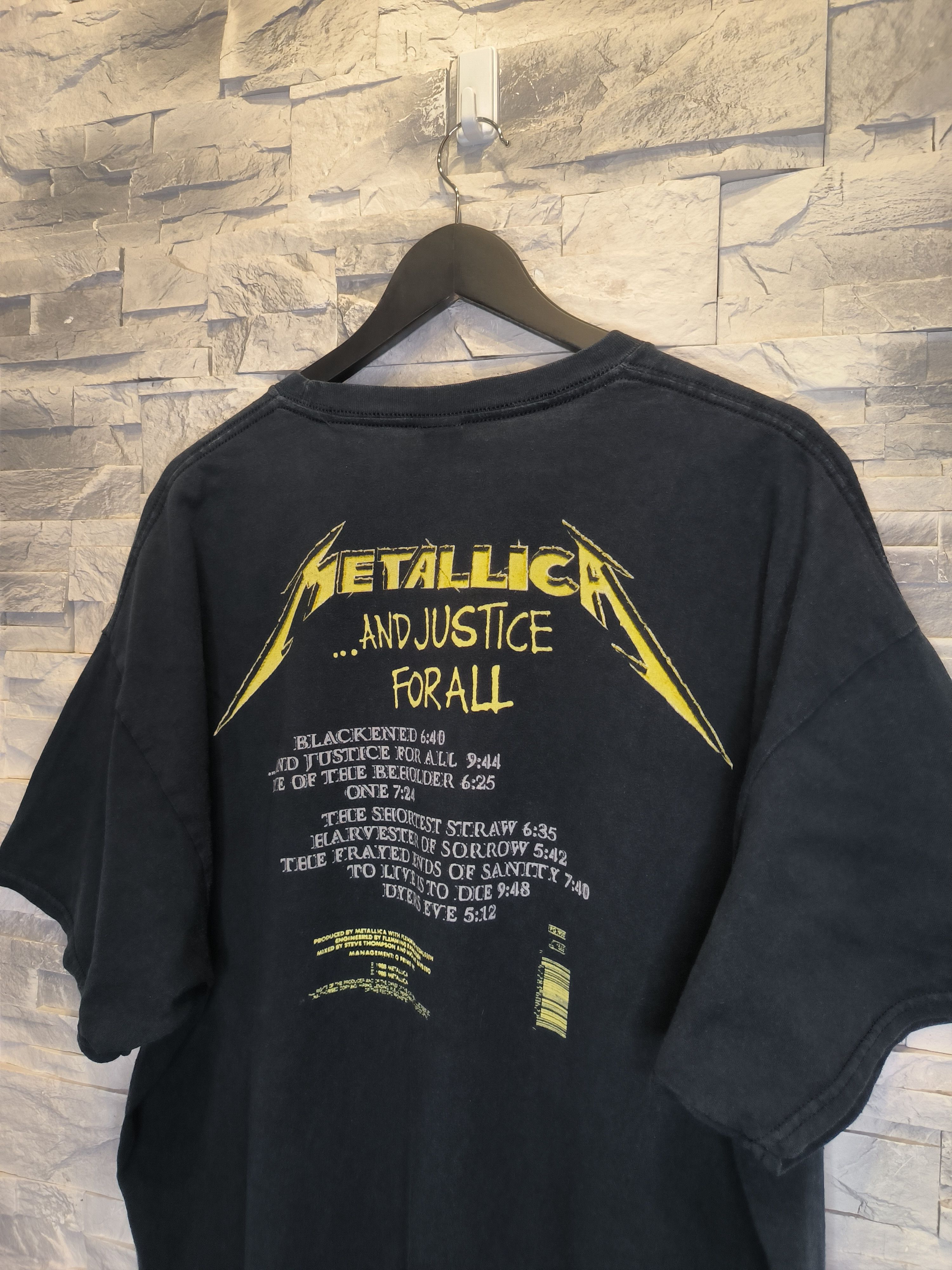 Band Tees Metallica Justice for all Vintage Rock Tee Size US XXL / EU 58 / 5 - 3 Thumbnail