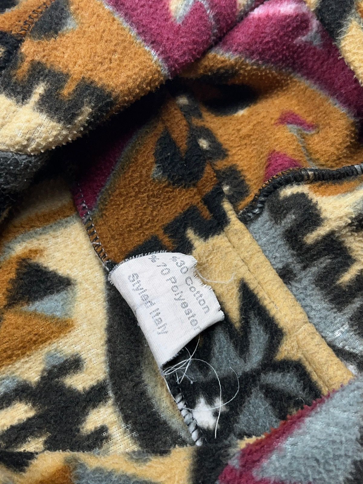 Vintage × Yves Saint Laurent Vintage Yves Saint Laurent Bootleg Fleece Jacket Coat Size US M / EU 48-50 / 2 - 7 Thumbnail