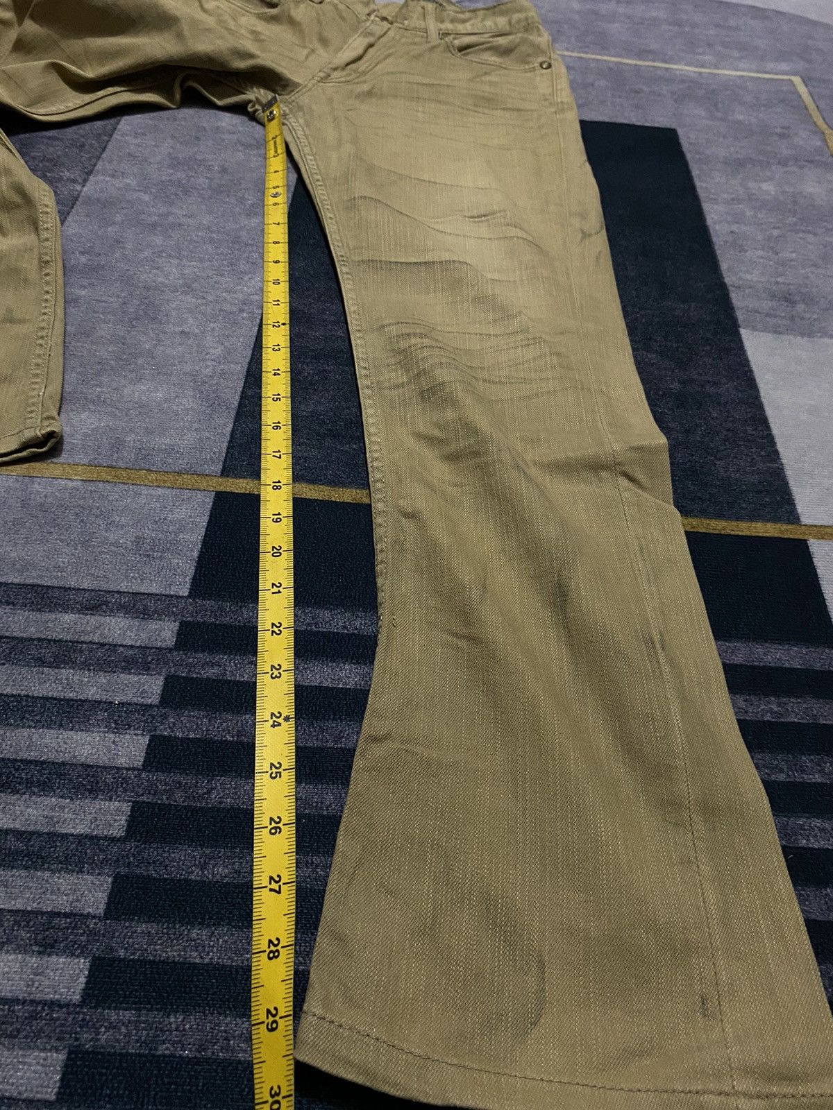 If Six Was Nine Y2k FLARE URBAN CRAFT IFSIXWASNINE DENIM PANTS Size US 30 / EU 46 - 11 Thumbnail