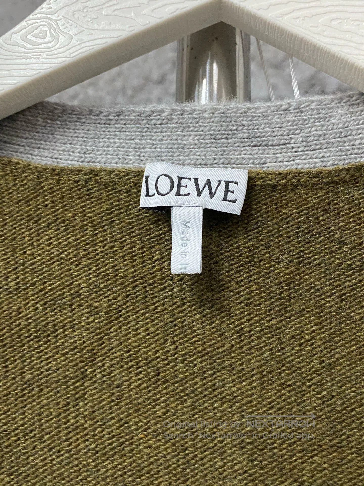 Loewe Loewe Spliced Wool Cardigan. Size XS / US 0-2 / IT 36-38 - 5 Thumbnail
