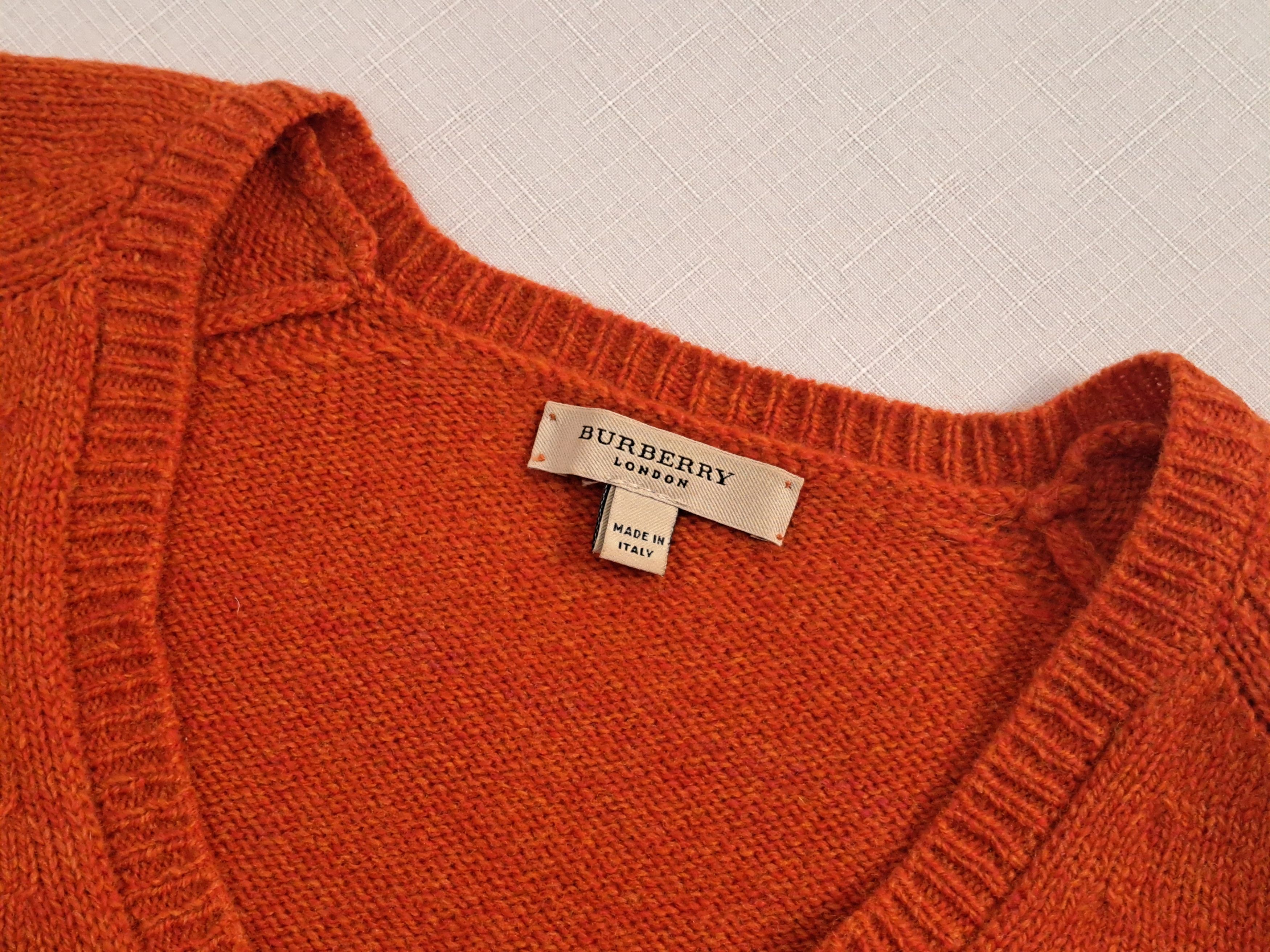 Burberry Vintage BURBERRY merino wool sweater. Made in Italy Size XS / US 0-2 / IT 36-38 - 6 Thumbnail